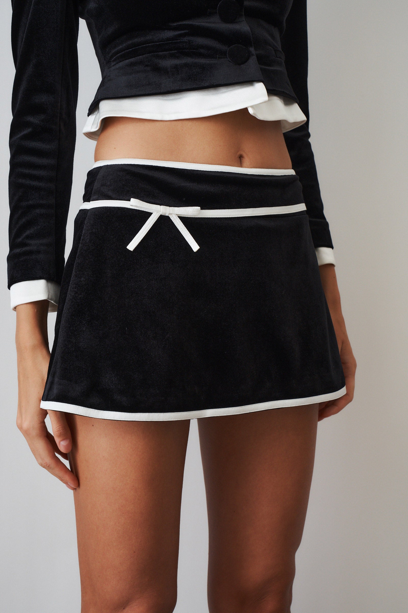 Victoria Velvet Mini Skirt