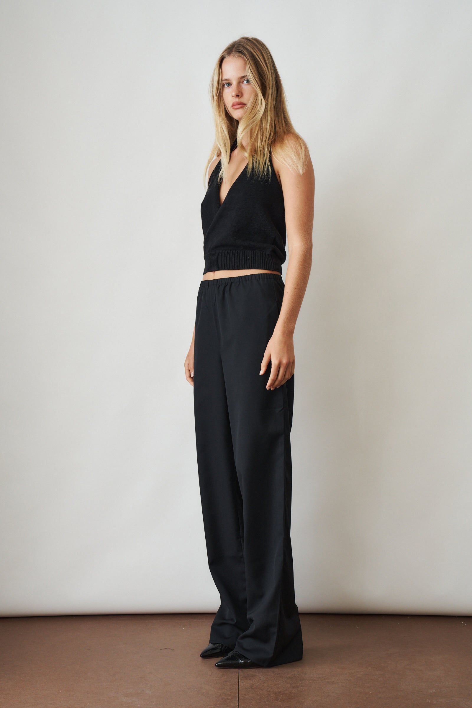 Fay Simple Trousers Black