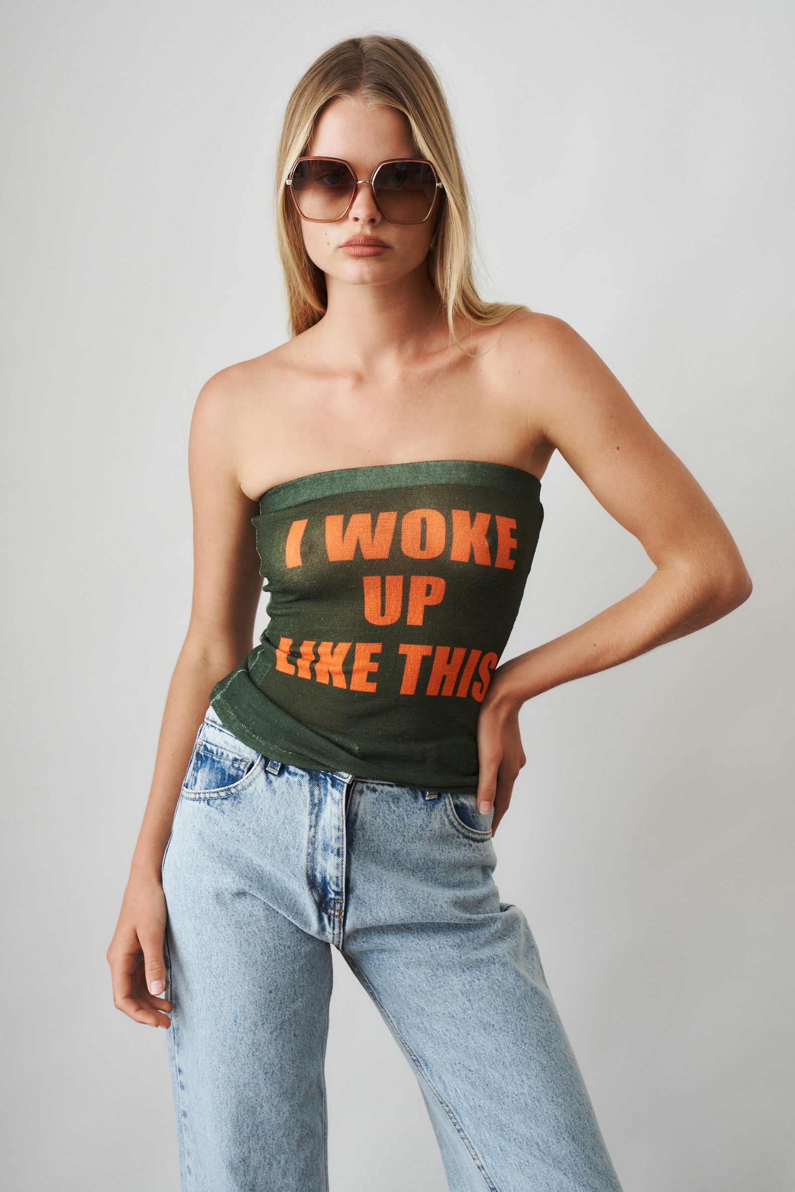 I Woke Up Like This Tube Top