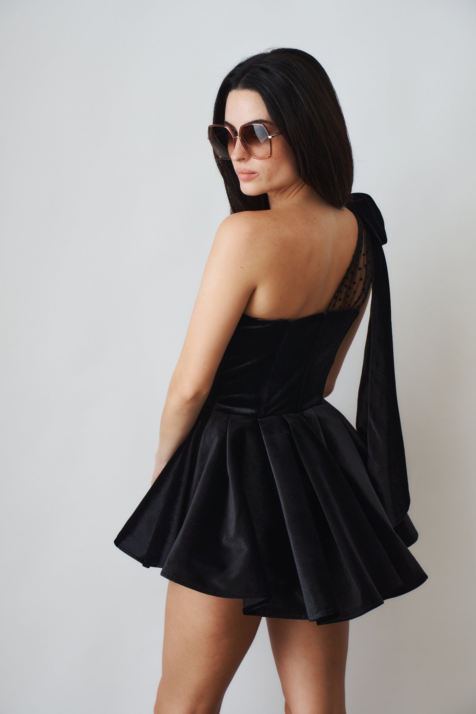 Zephina Velvet Mini Dress