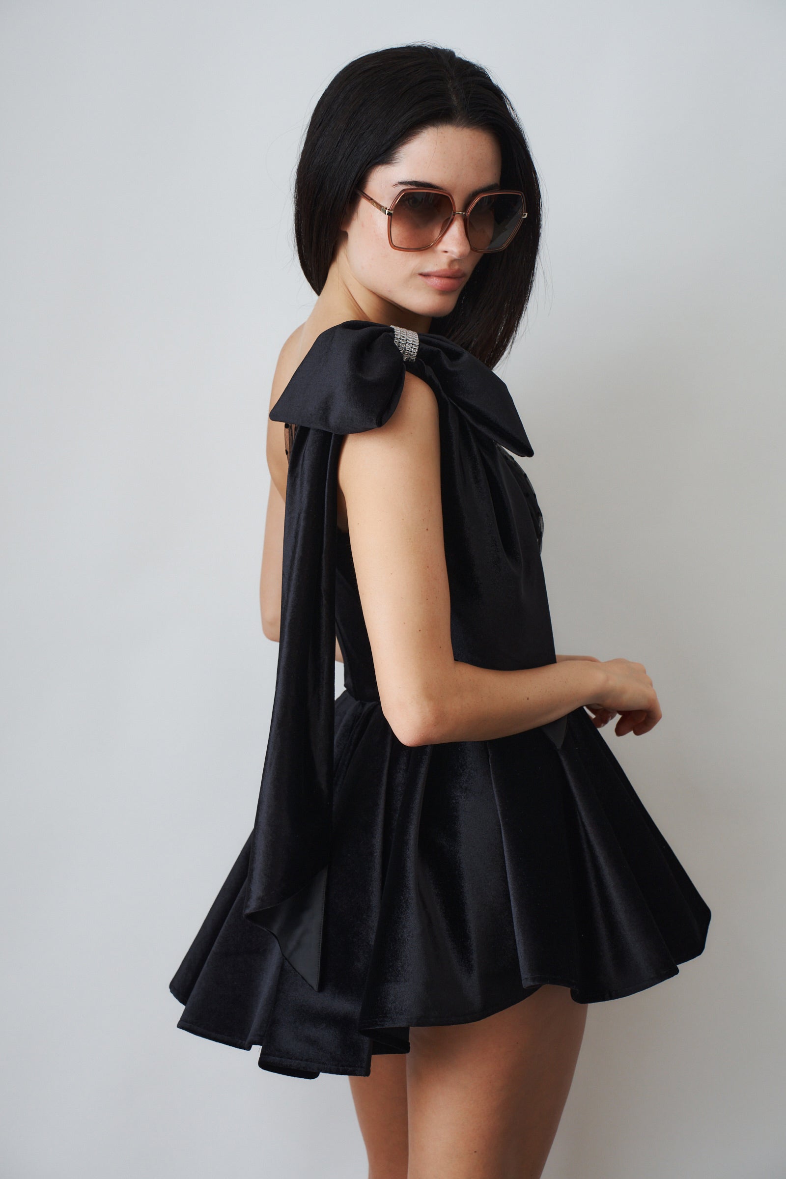 Zephina Velvet Mini Dress