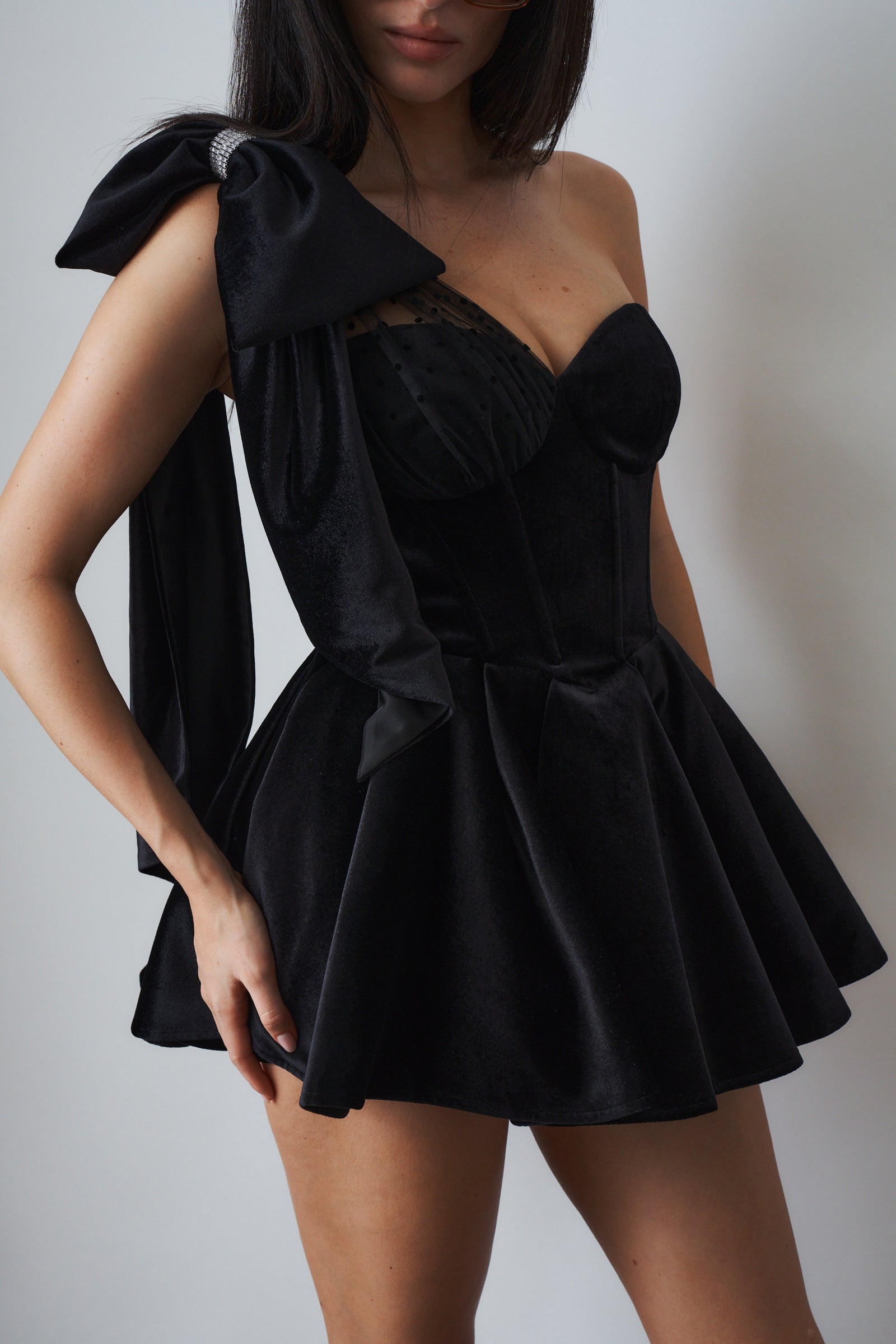 Zephina Velvet Mini Dress