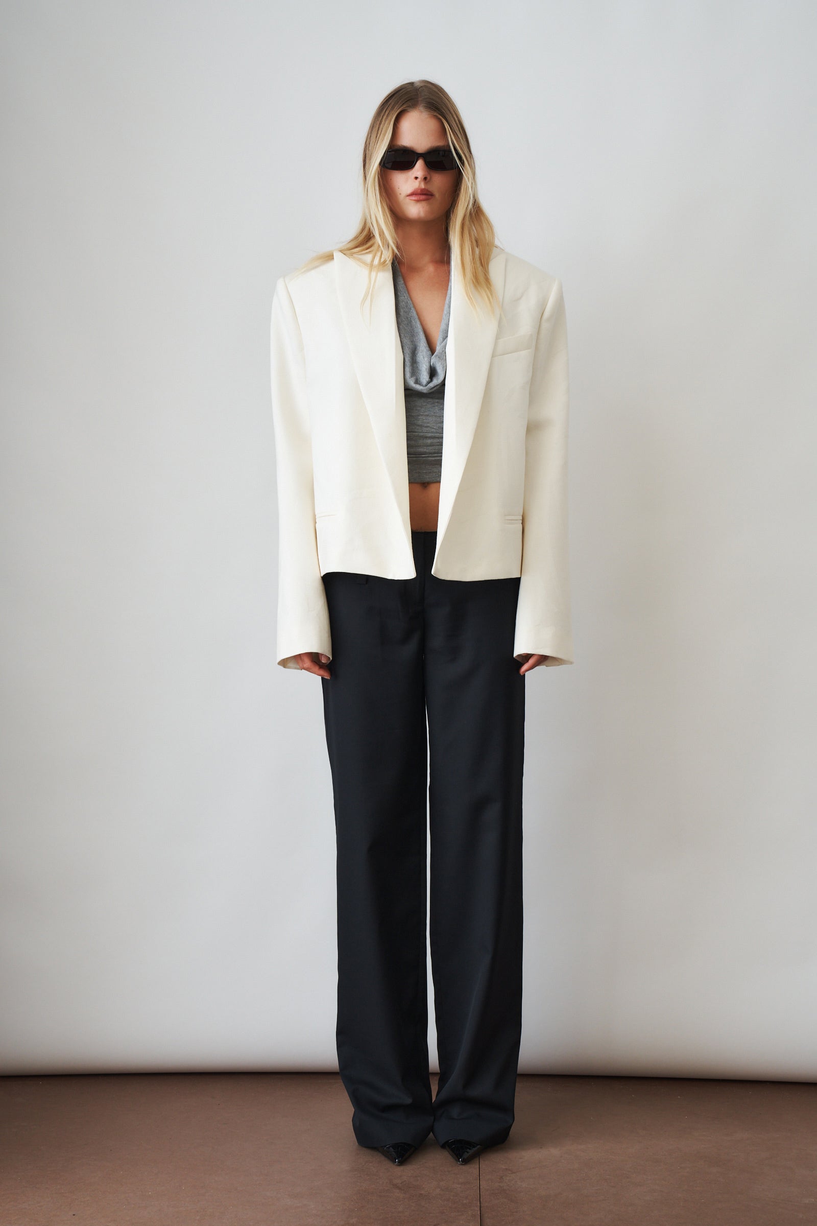 Classic Cream Boxy Blazer