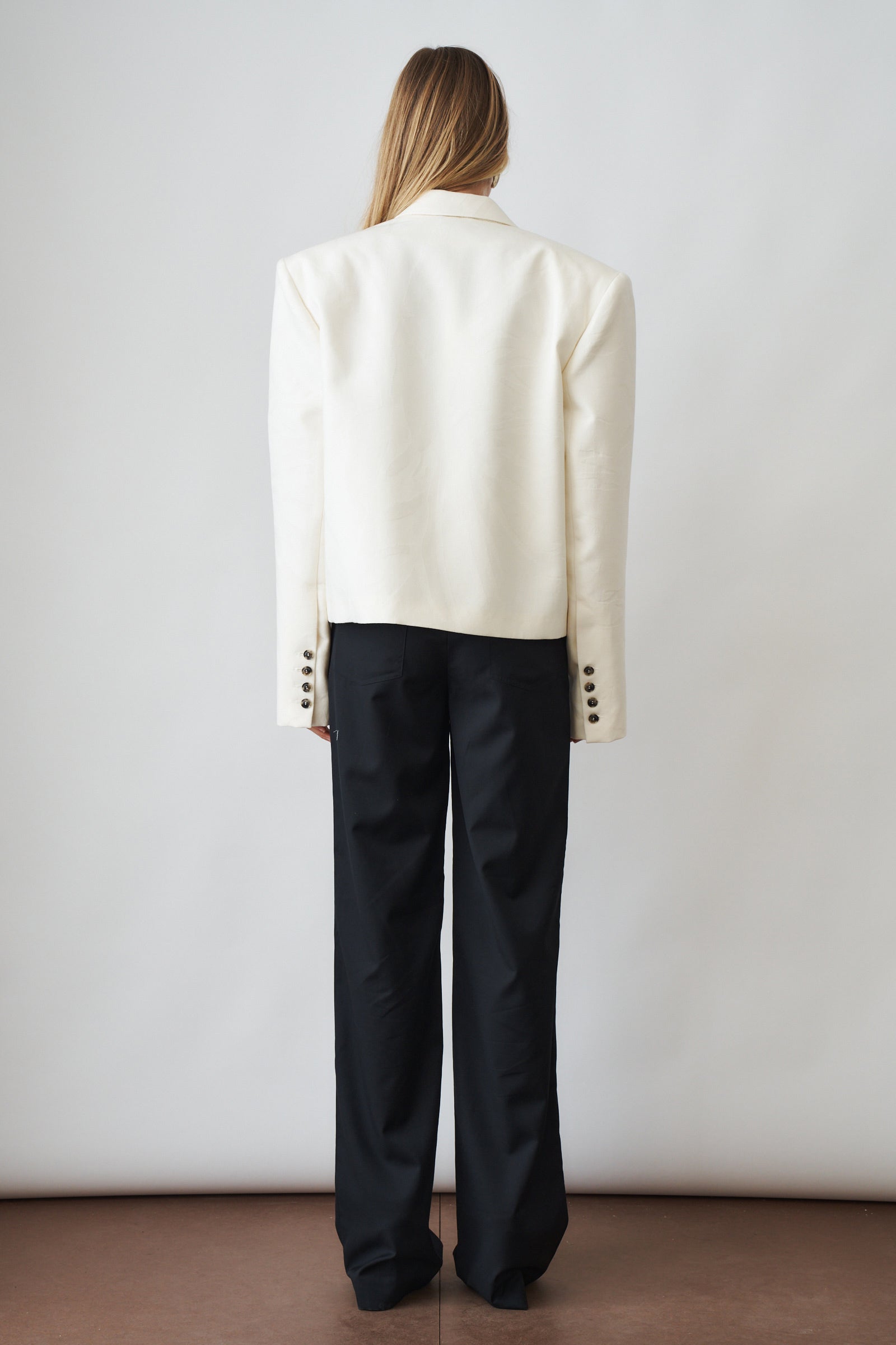 Classic Cream Boxy Blazer