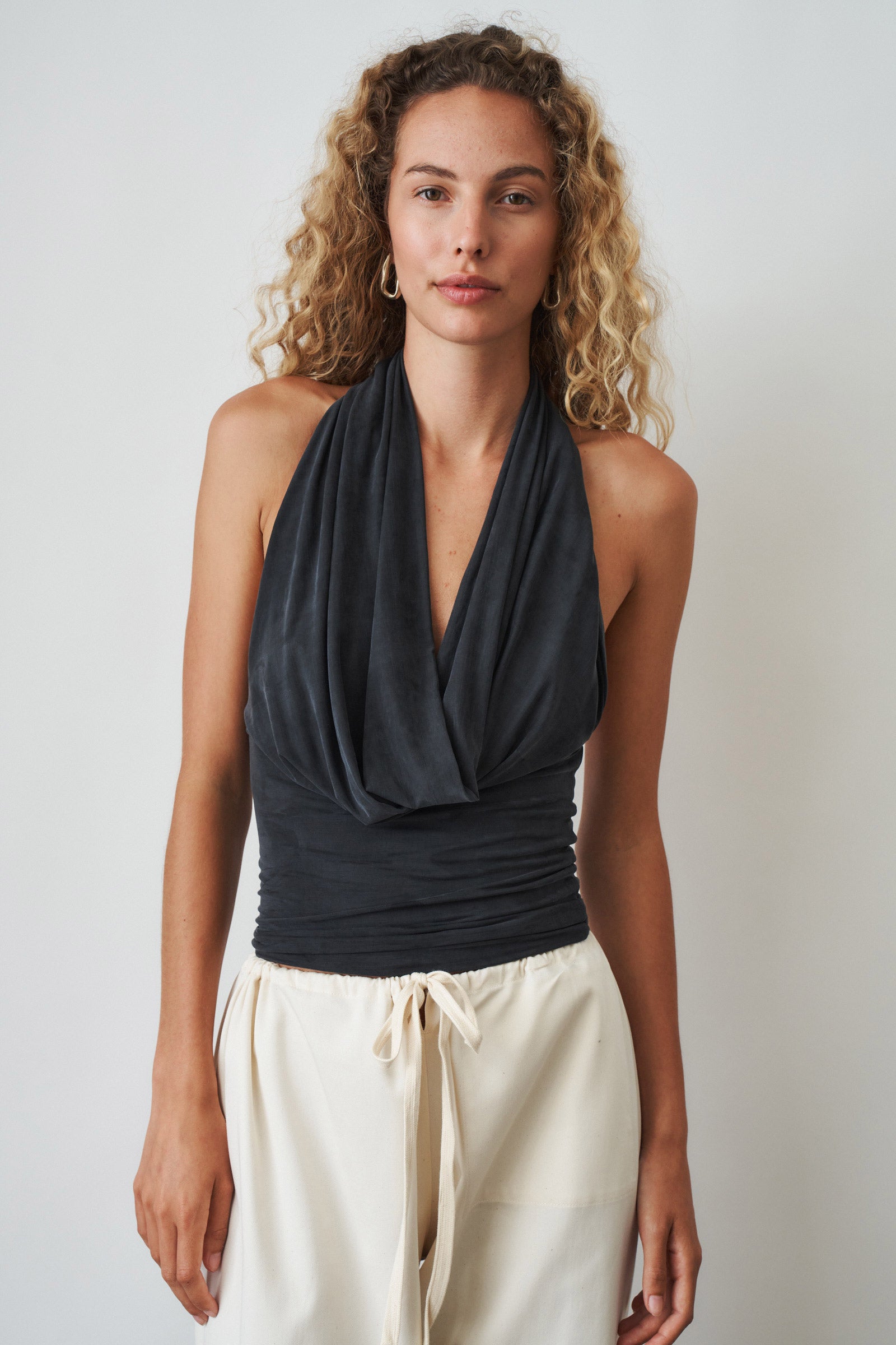 Viona Top Washed Charcoal