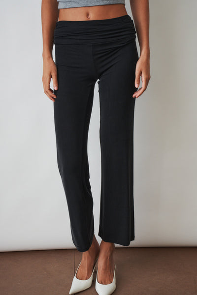 Ruched fold over pants