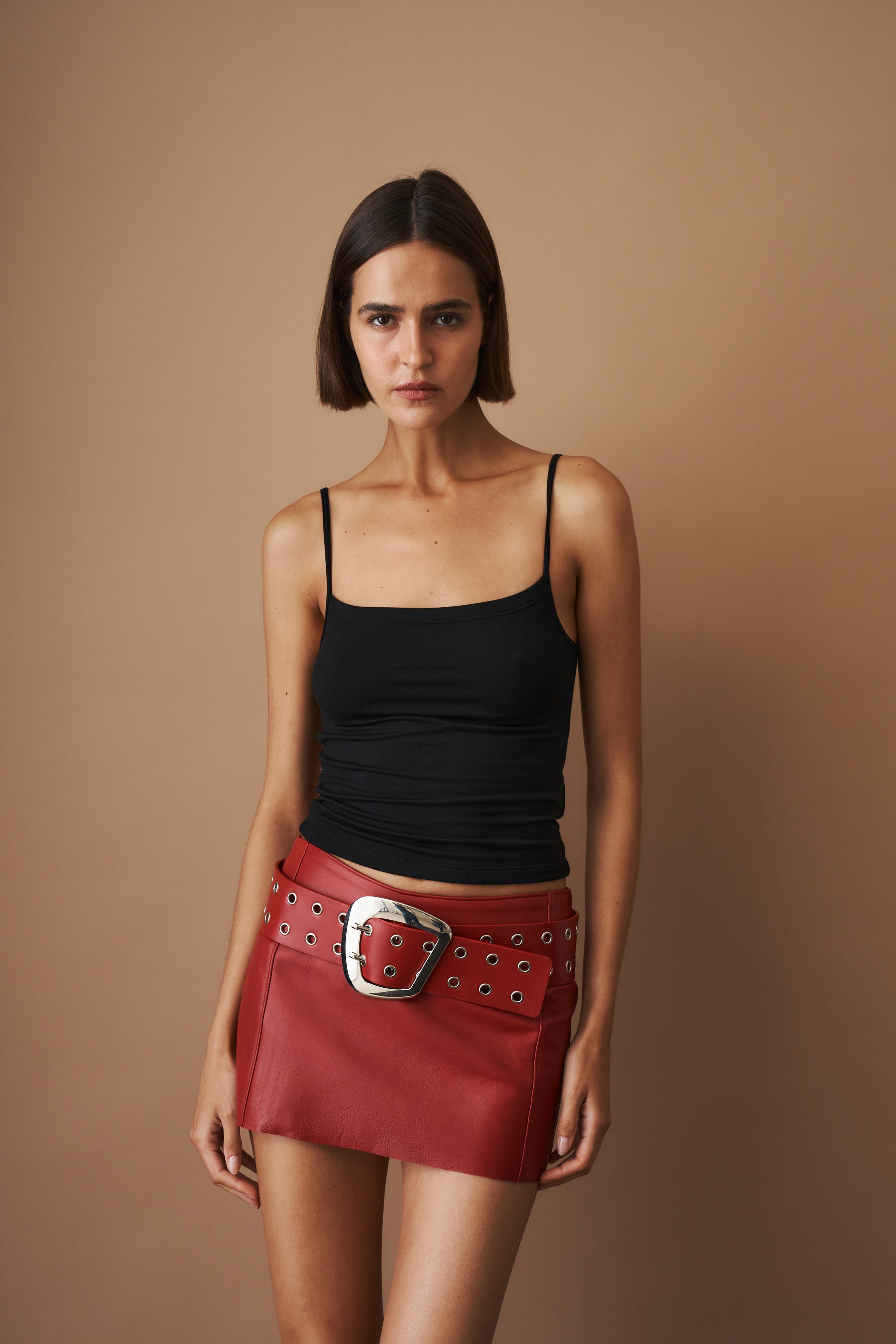 Christina Cena Skirt Red