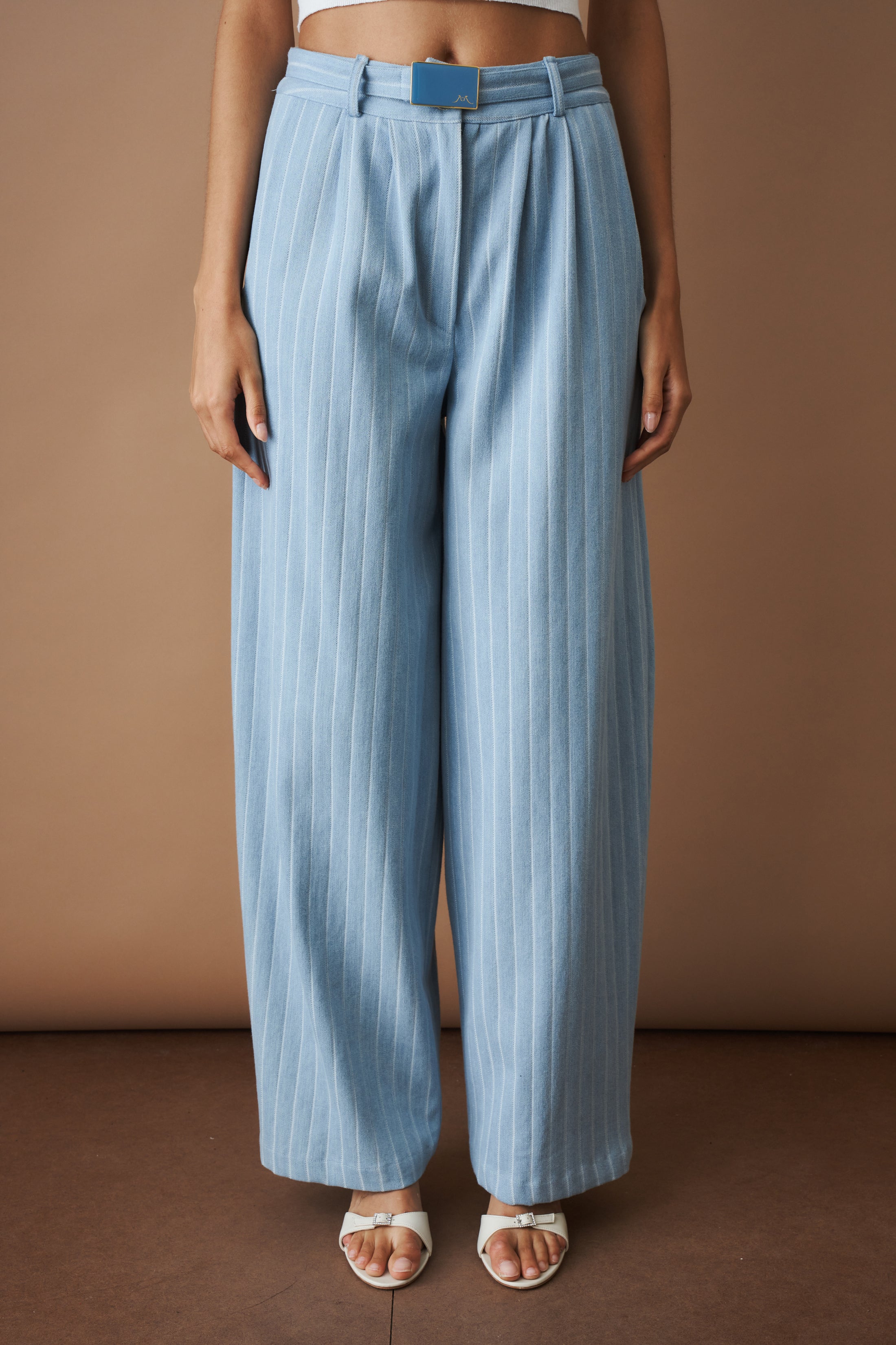 Wide Leg Stripe Pant