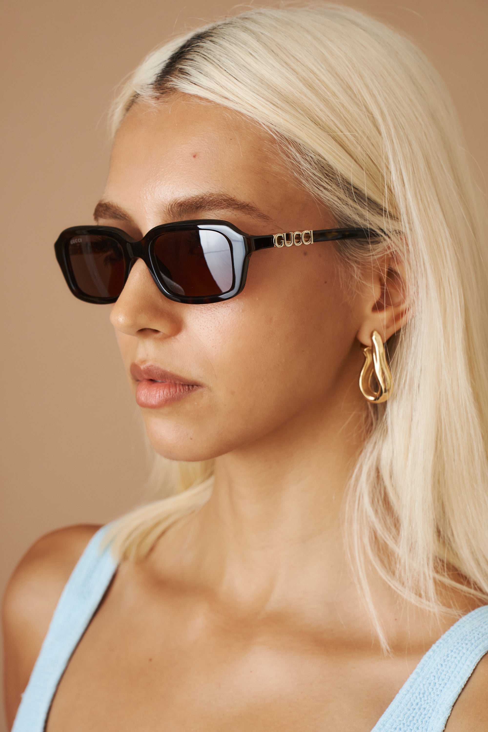 Narrow Havana Sunglasses