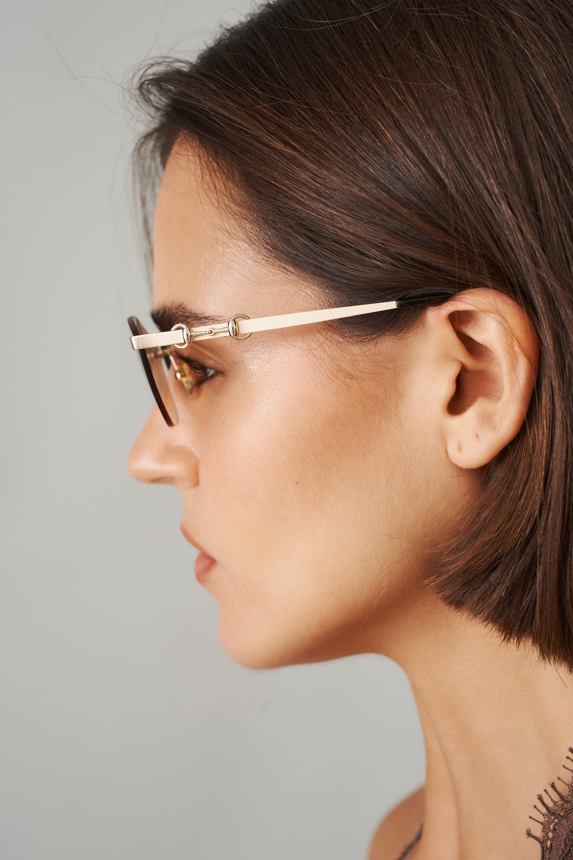 Gold Geometric Cat Eye