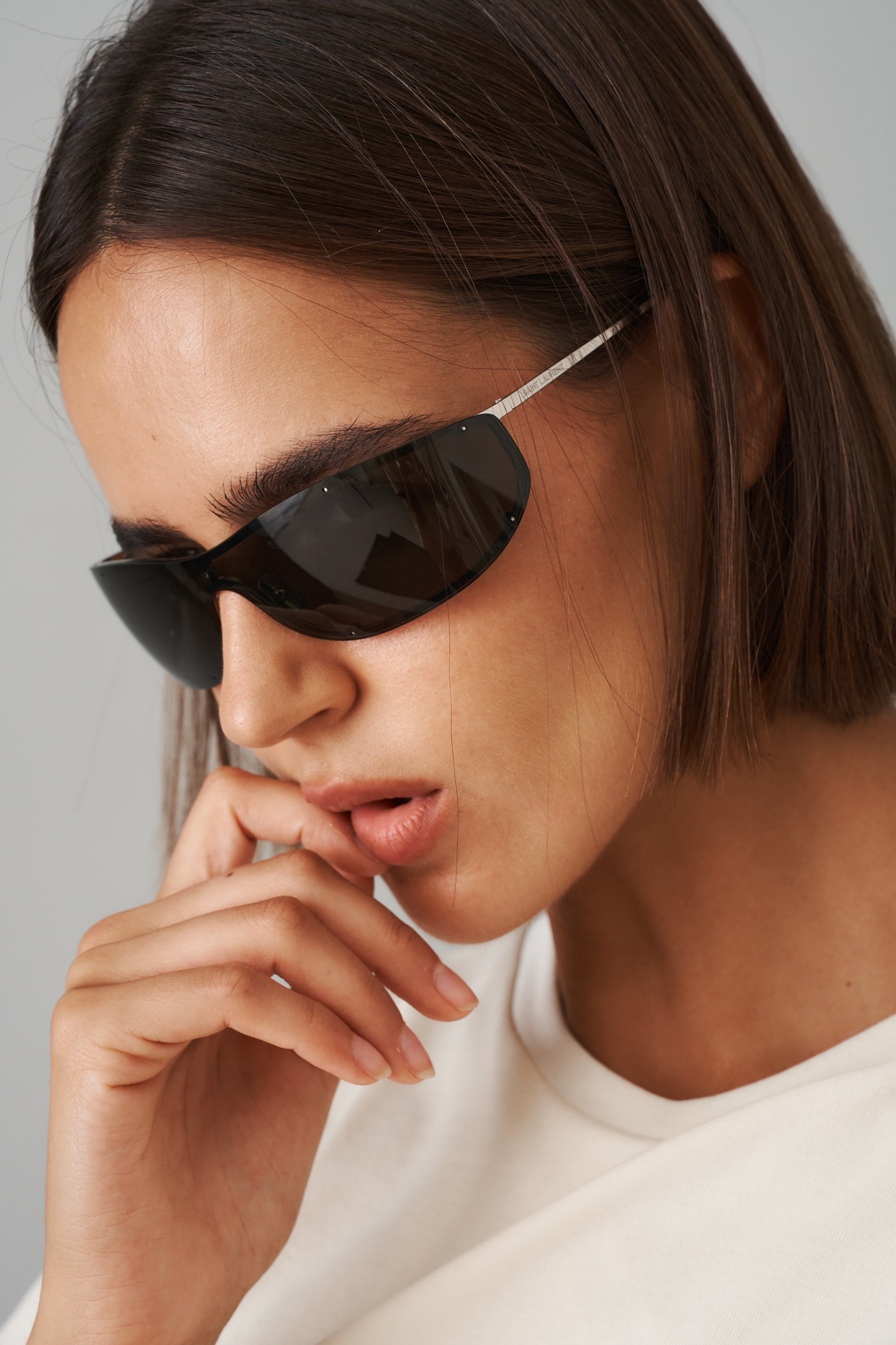 Wrap Around Black Sunglasses