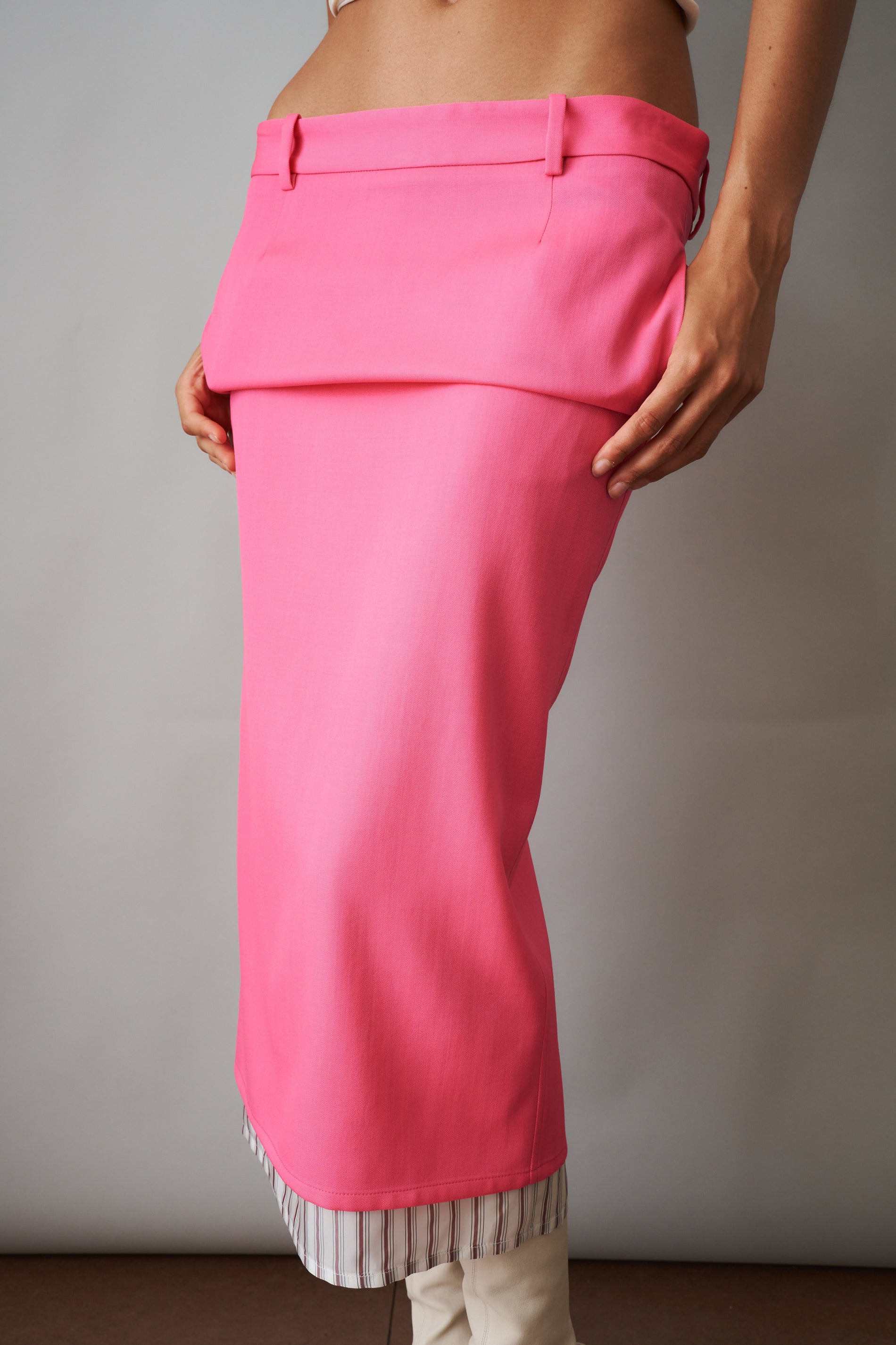 Pink Midi Skirt