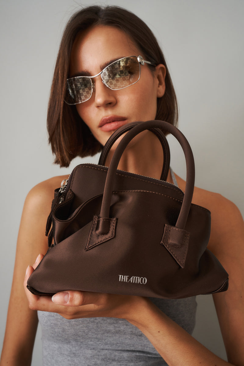 La Passeggiata Mini Dark Brown Top Handle