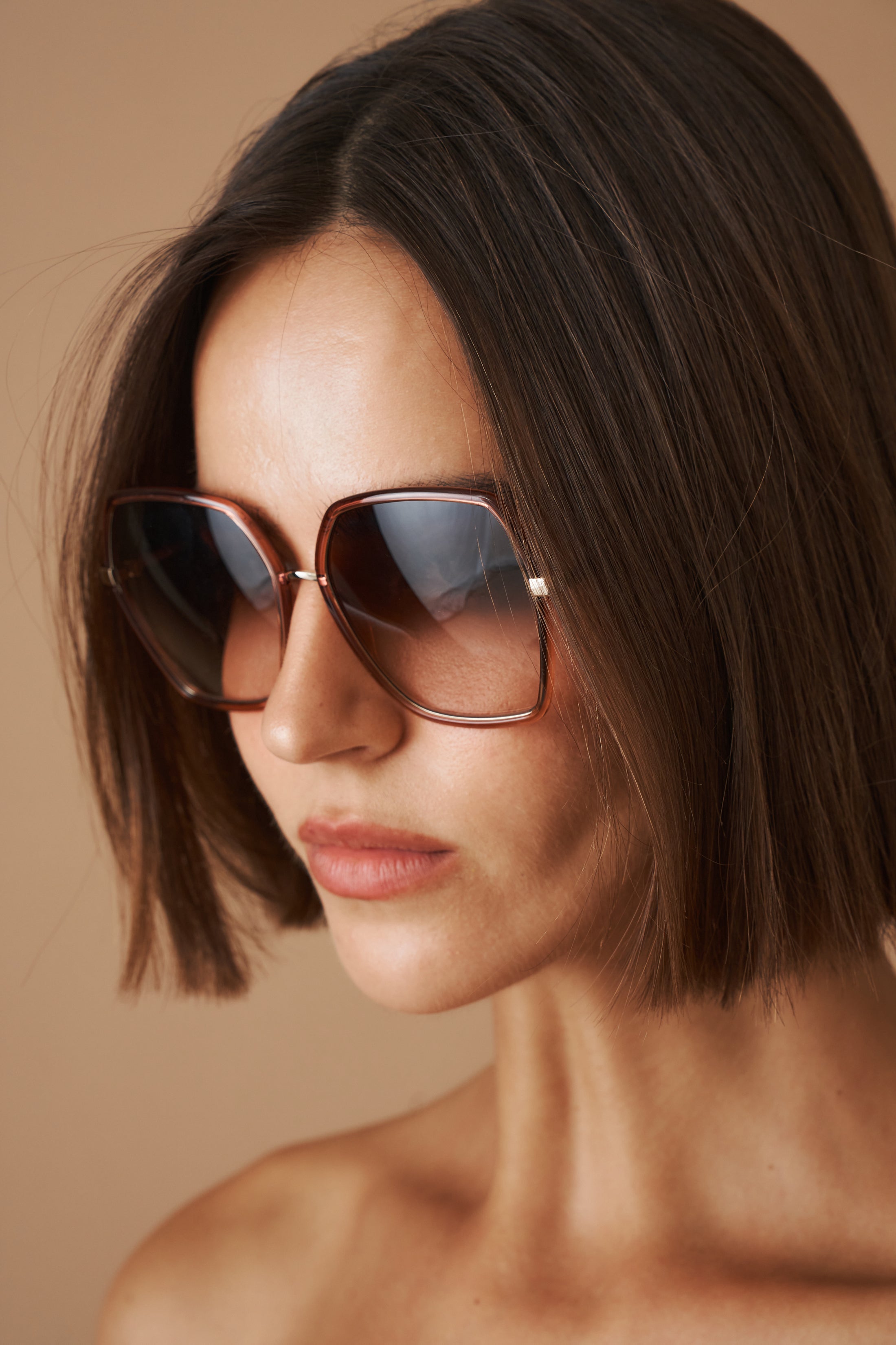 Geometric Frame Sunglasses