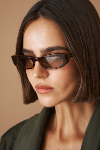 Shade Oval Havana Sunglasses