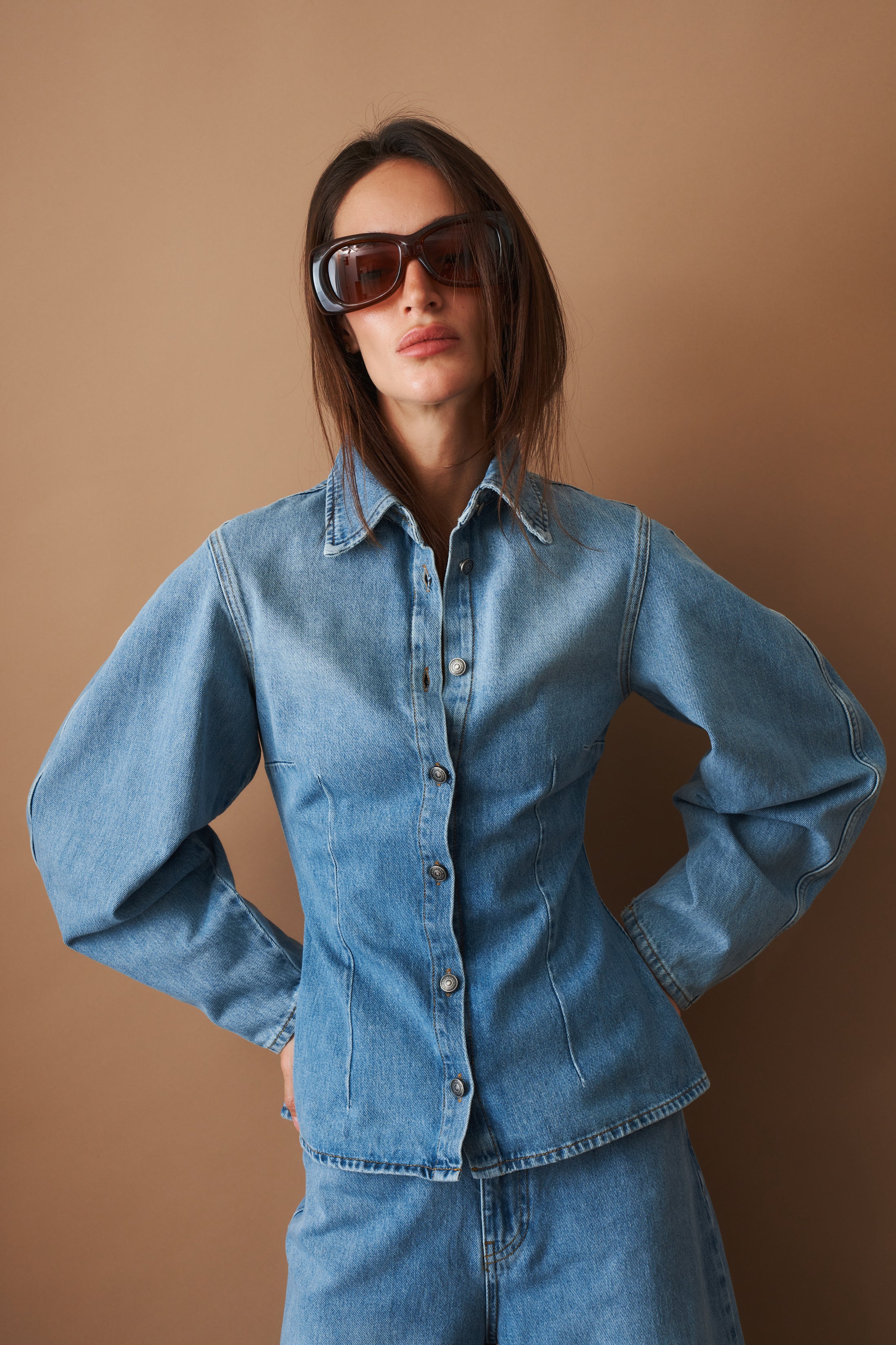 Denim Fitted Shirt - DÉSORDRE