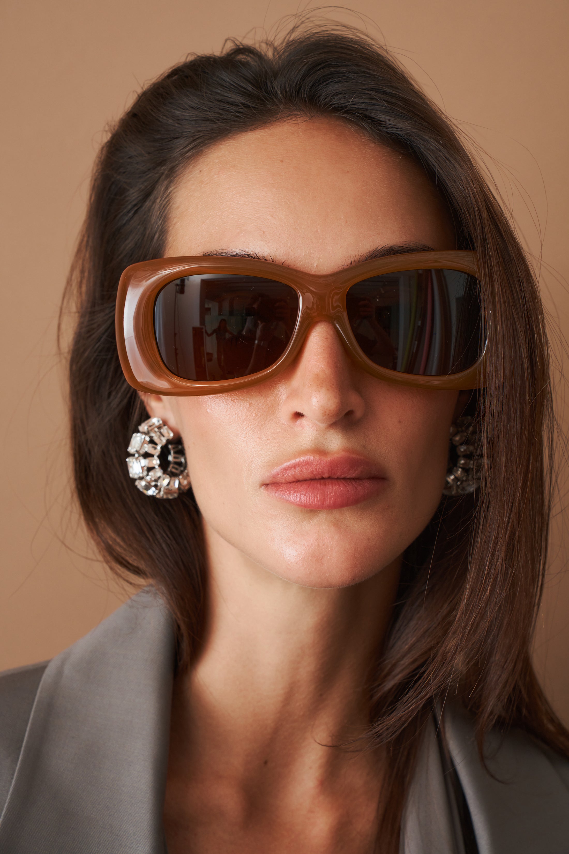 Square Howl Mustard Sunglasses - DÉSORDRE