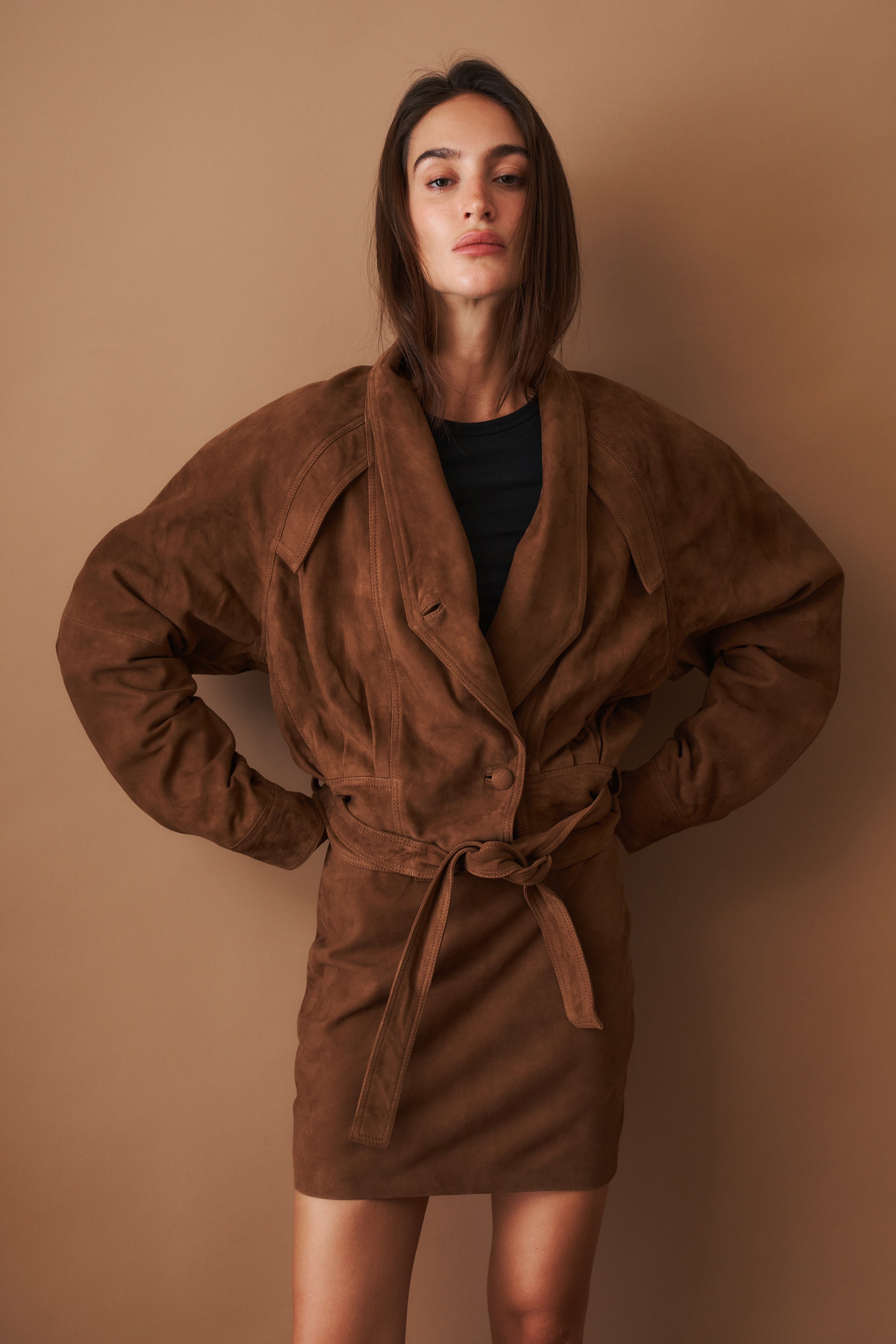 Suede Bomber Jacket - DÉSORDRE