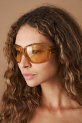 Yellow Geometric Sunglasses