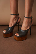 Ornella Dark Green Sandal - DÉSORDRE