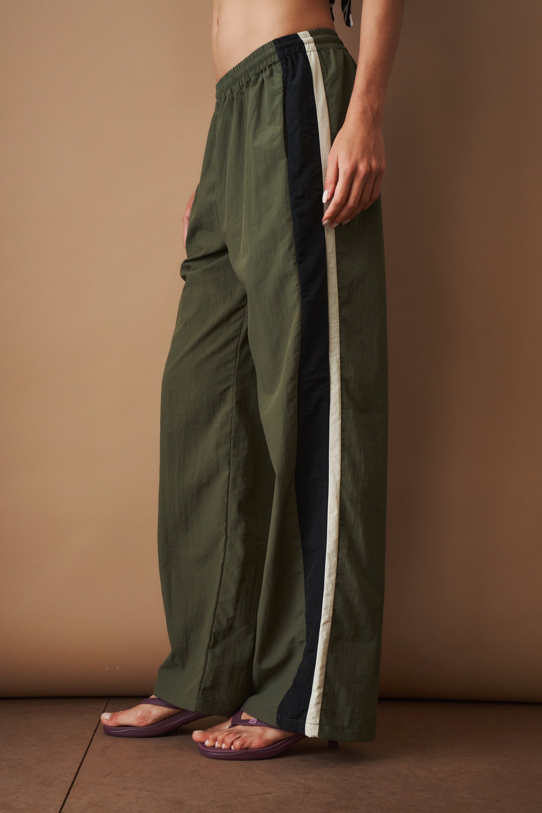 Multicolor Water Resistant Parachute Track Pants - DÉSORDRE