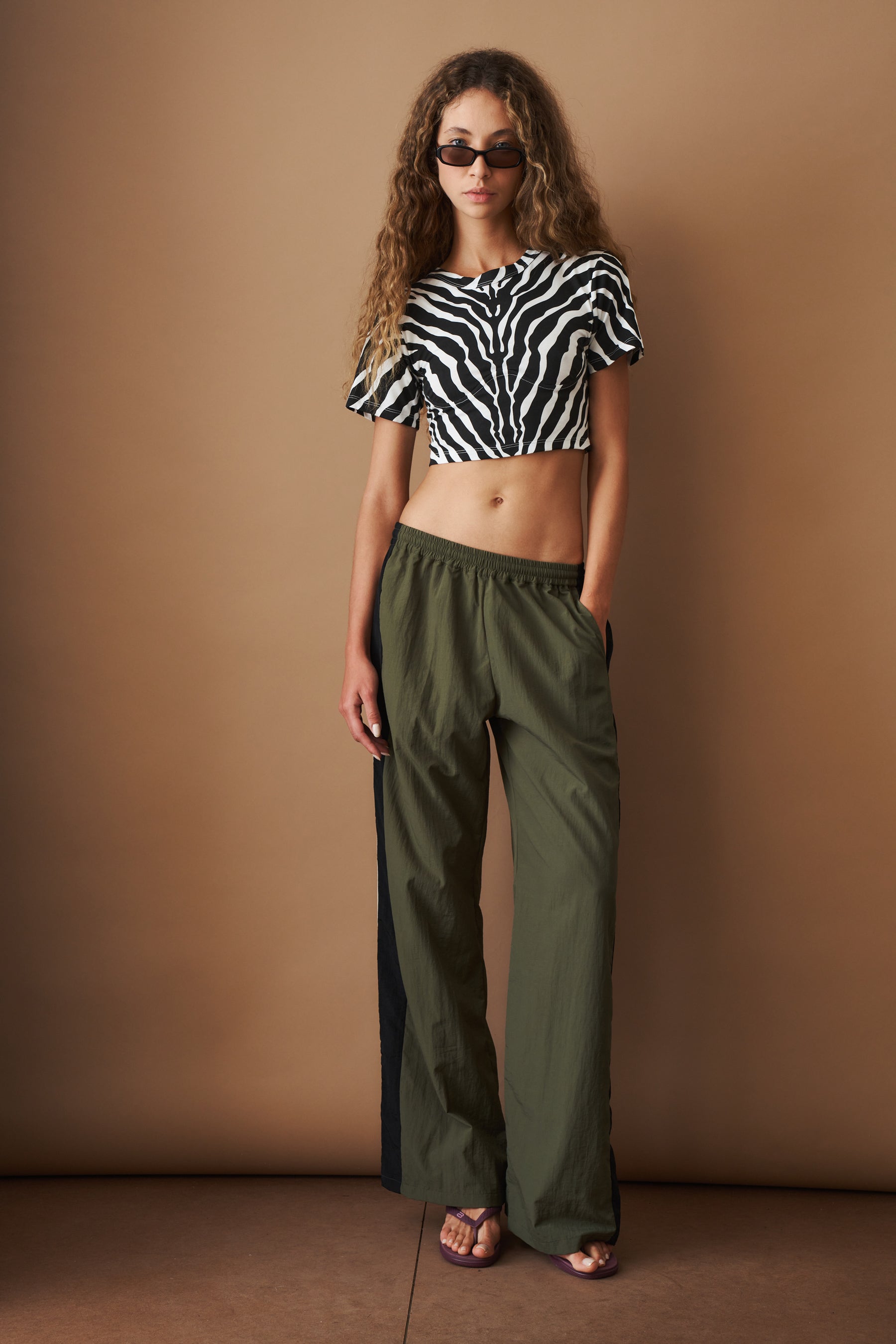 Multicolor Water Resistant Parachute Track Pants - DÉSORDRE