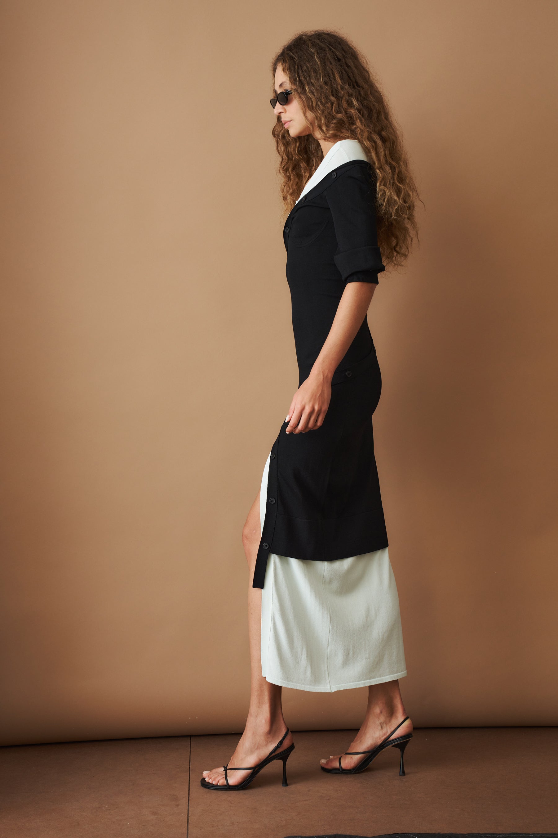 Black and Green Knitted Dress - DÉSORDRE