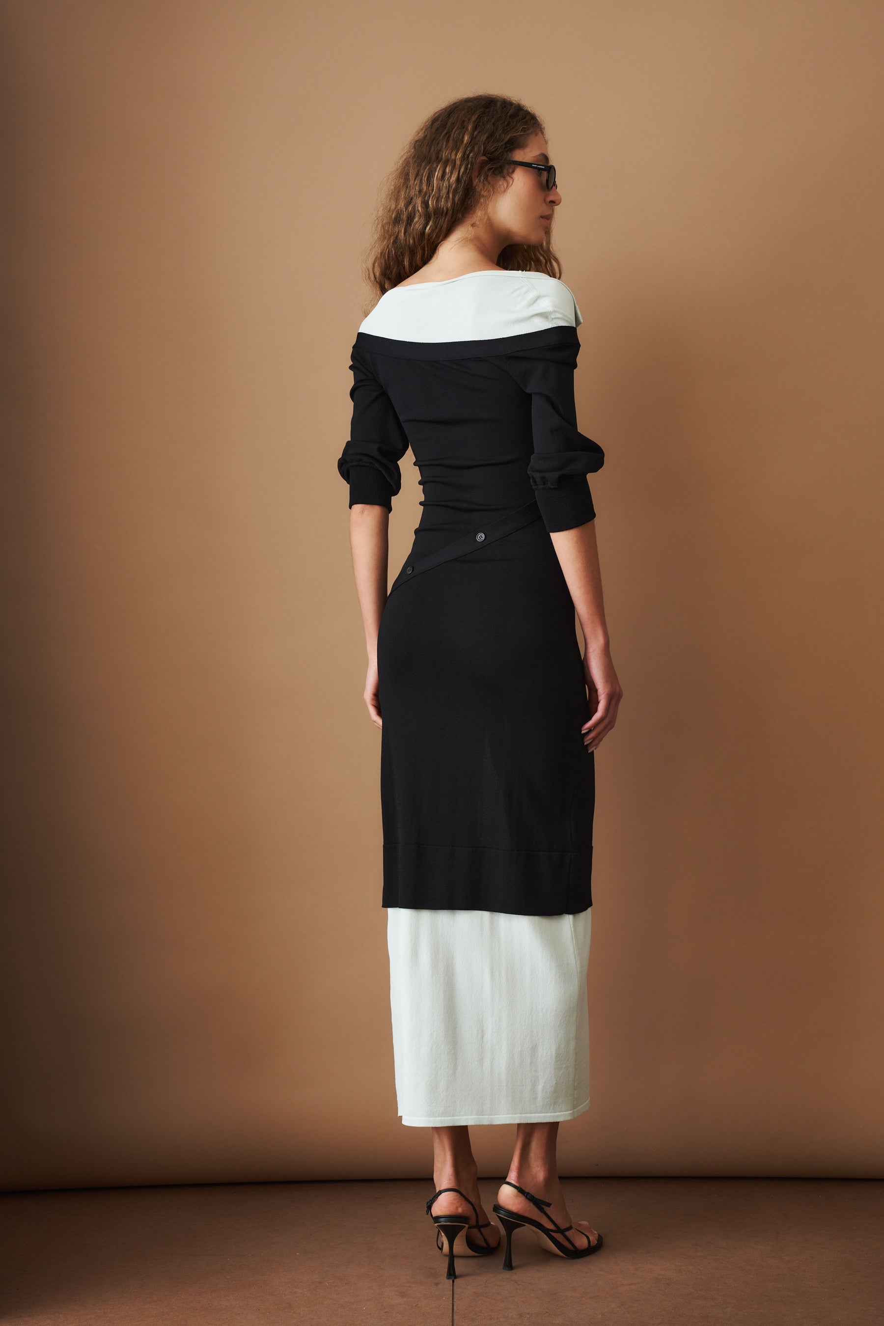 Black and Green Knitted Dress - DÉSORDRE