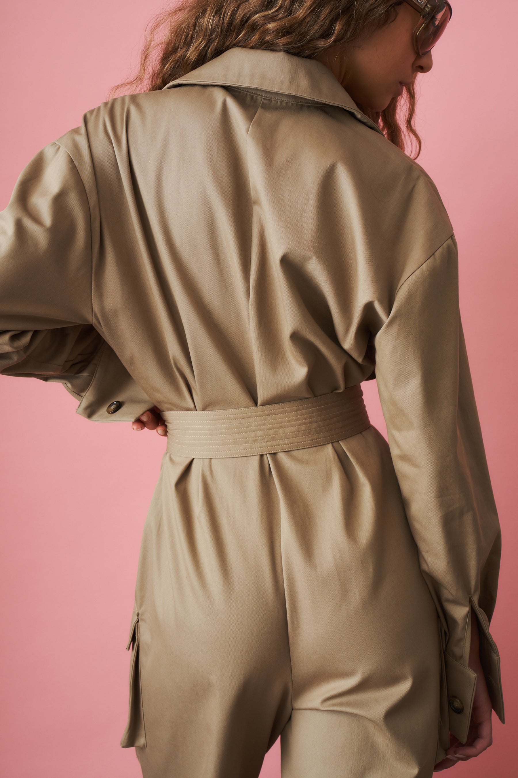 Recycled Cotton Cargo Jumpsuit - DÉSORDRE