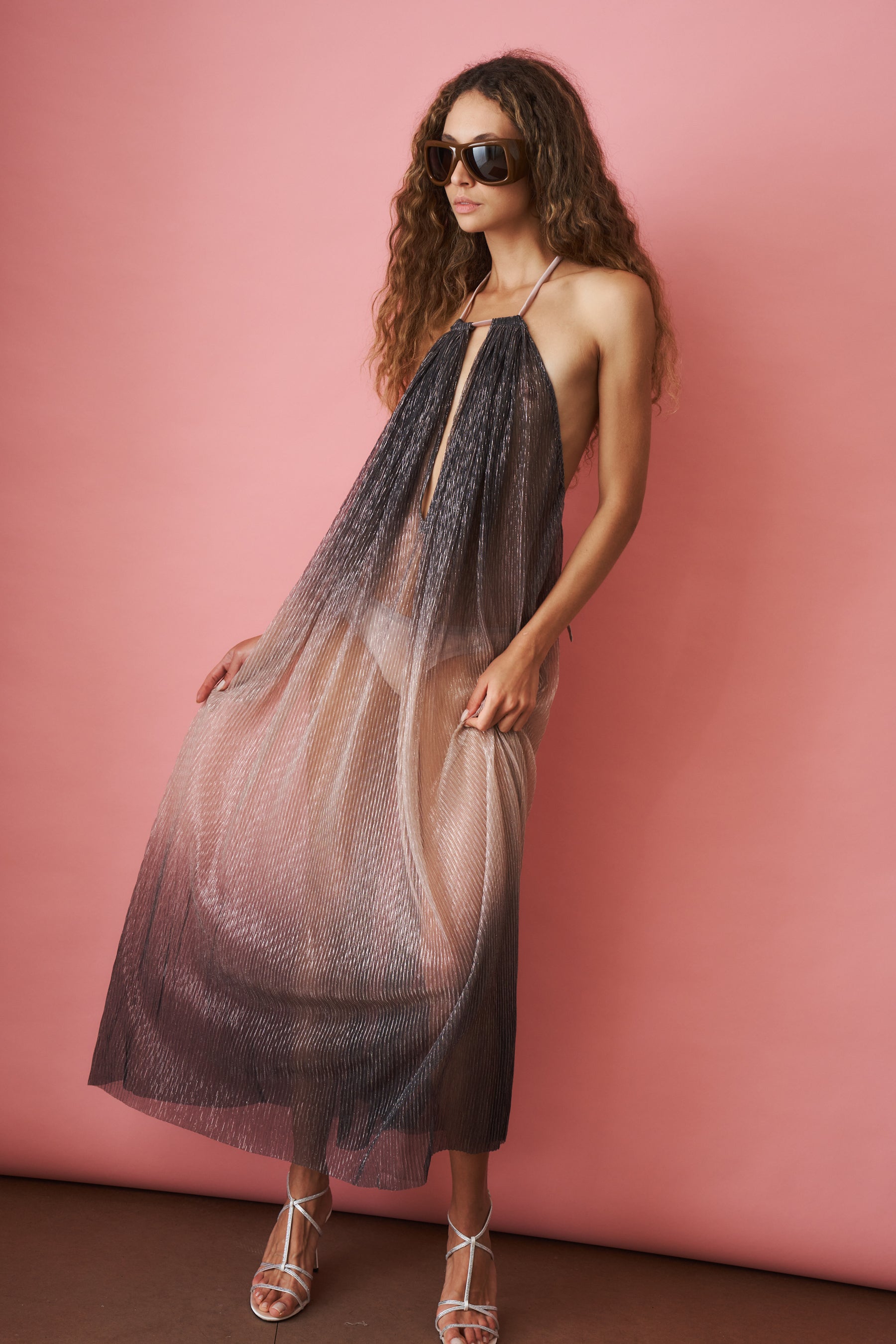 Daphne Dress Smoke Moonlight - DÉSORDRE