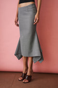 Black and White Midi Skirt - DÉSORDRE