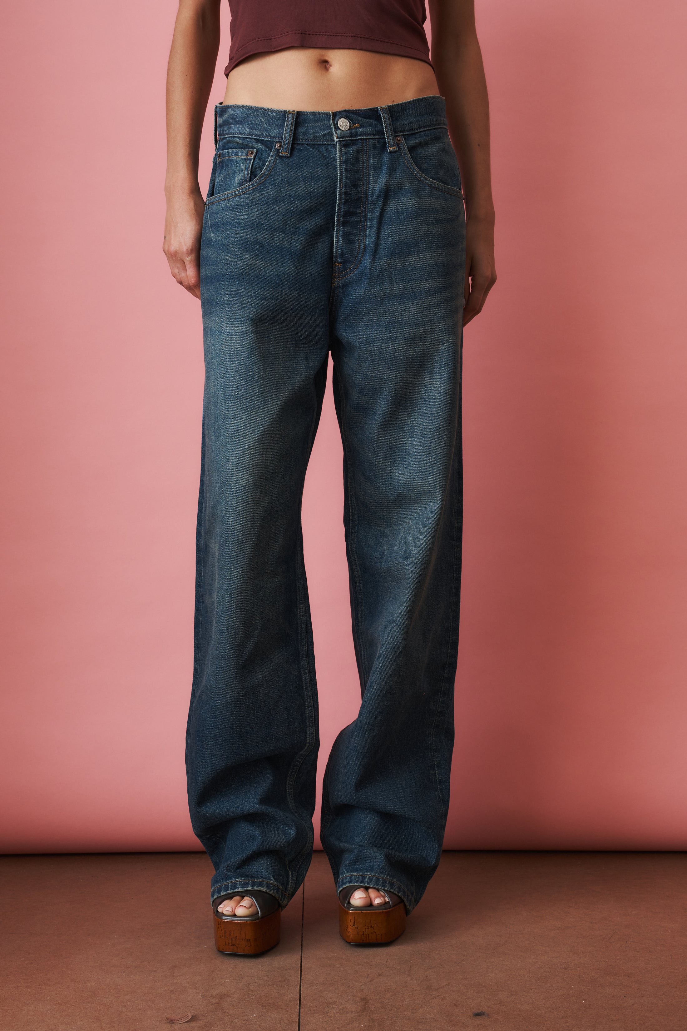 Baggy Jeans Green Wash - DÉSORDRE
