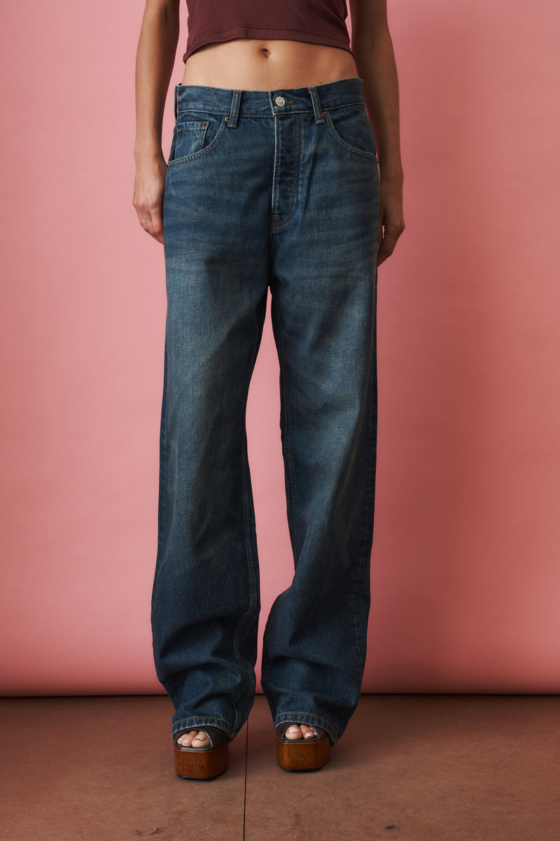 Baggy Jeans Green Wash - DÉSORDRE