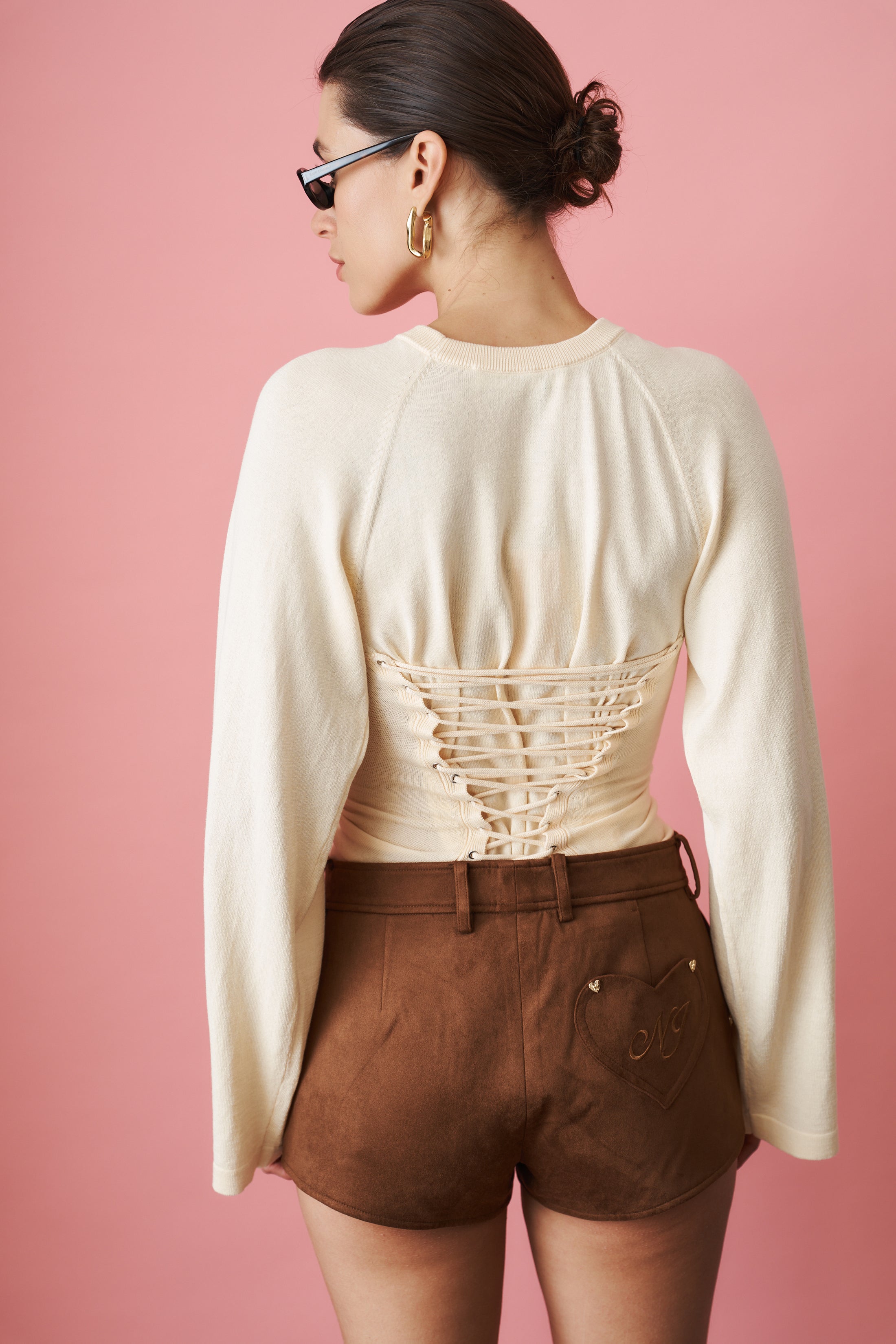 Sienna Brown Eco Suede Shorts - DÉSORDRE