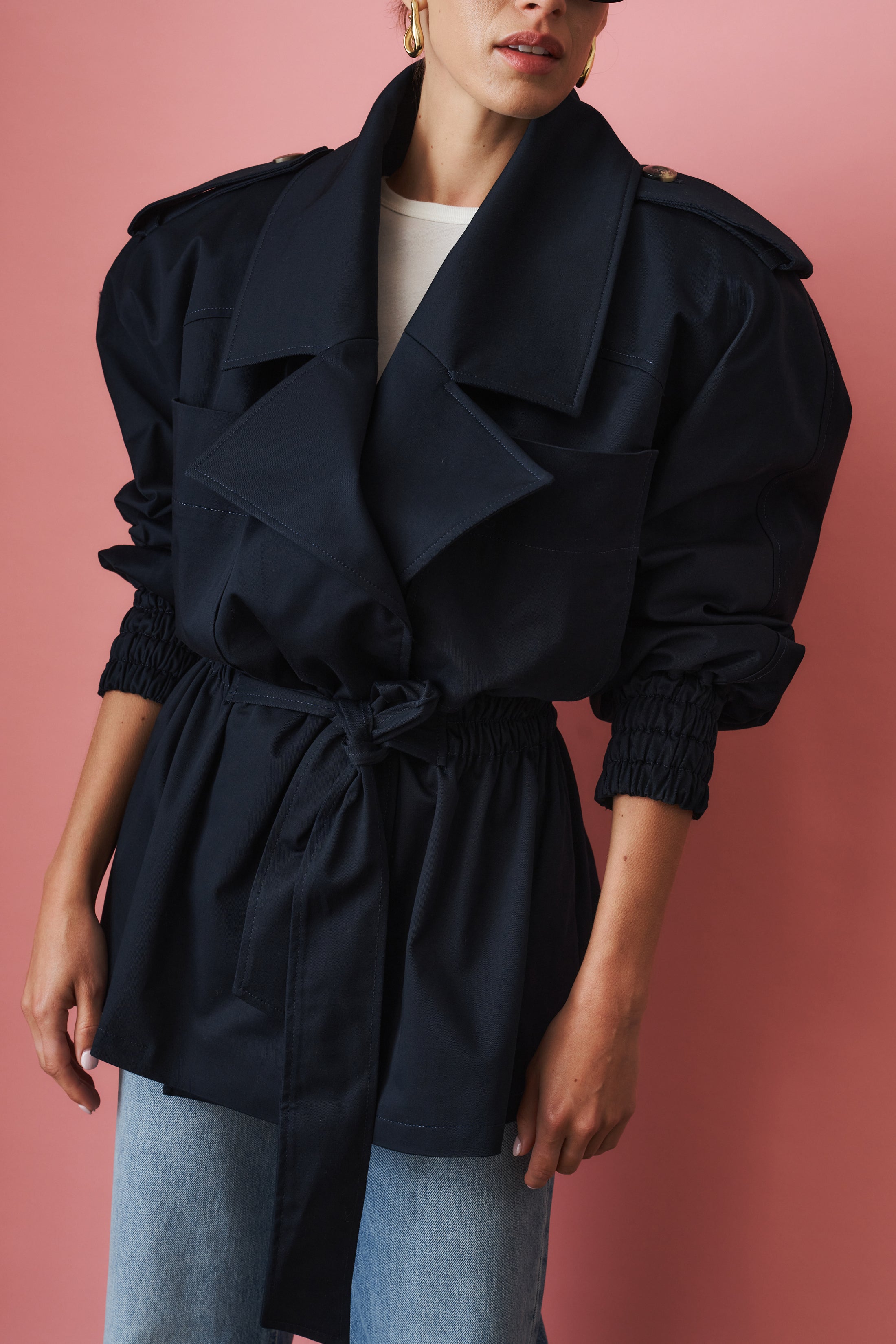 Our Trench Cotton Navy - DÉSORDRE