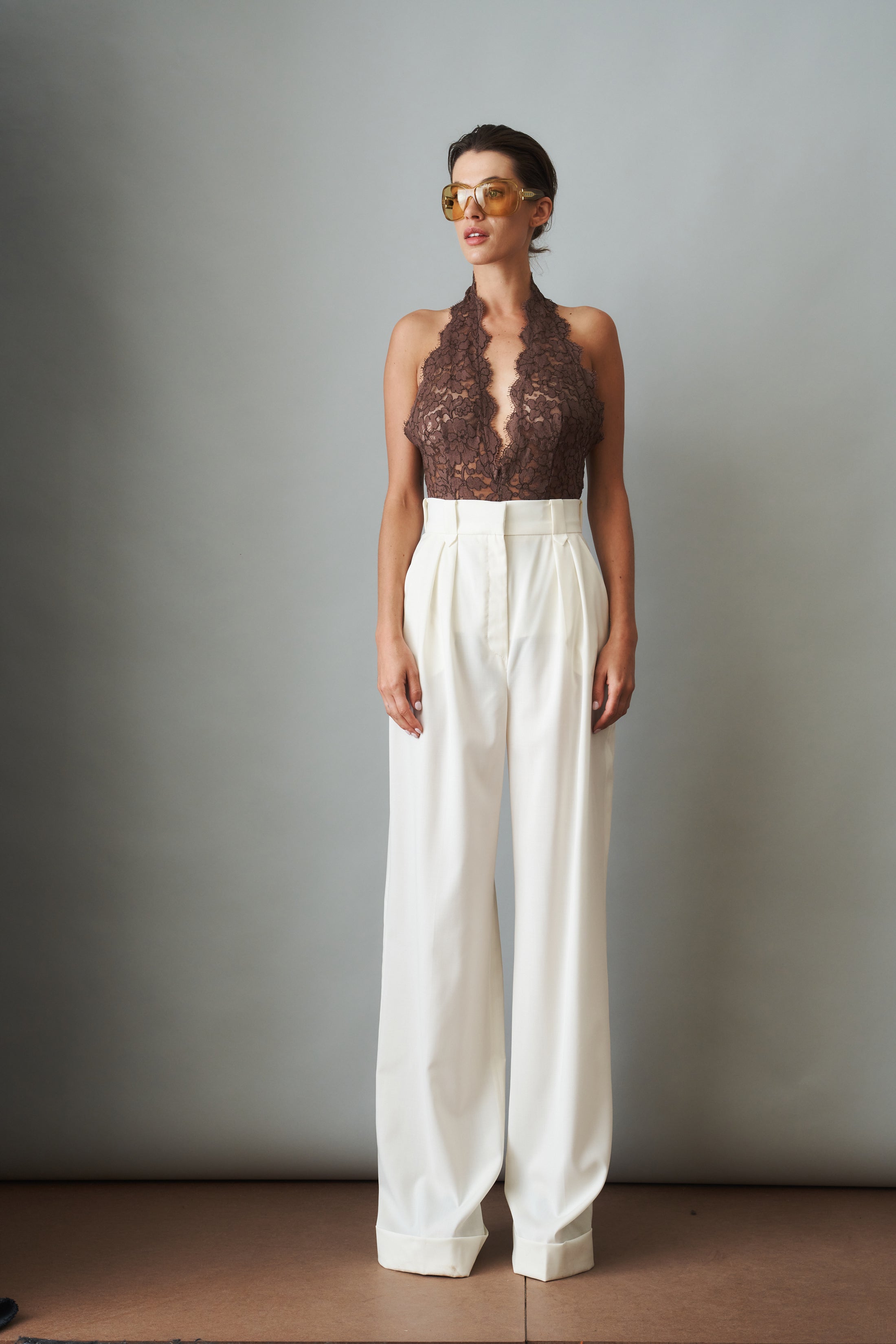 Eggshell Wool Pants - DÉSORDRE