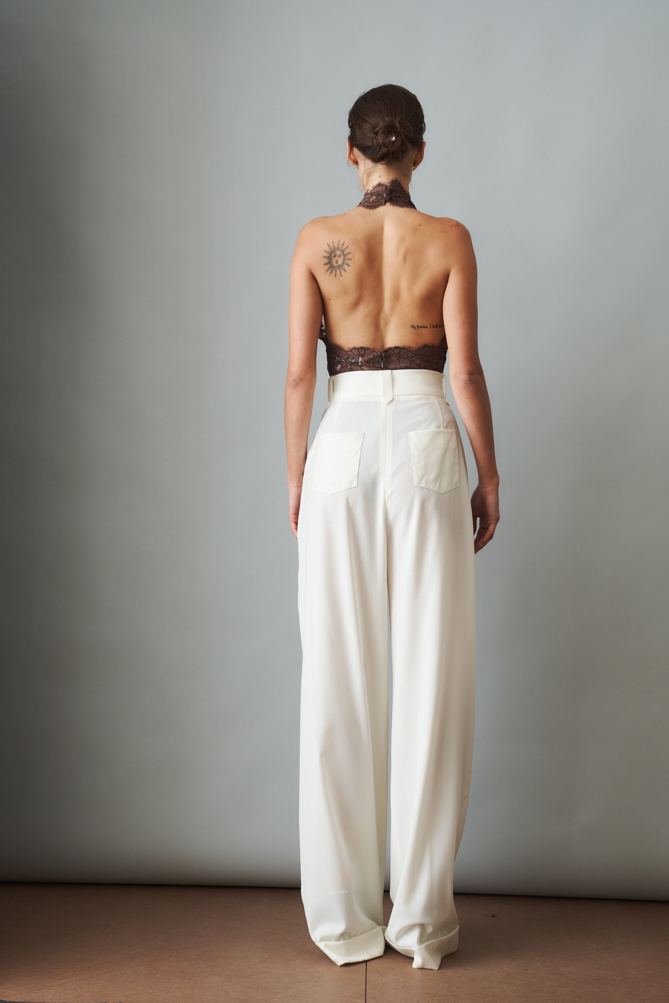 Eggshell Wool Pants - DÉSORDRE