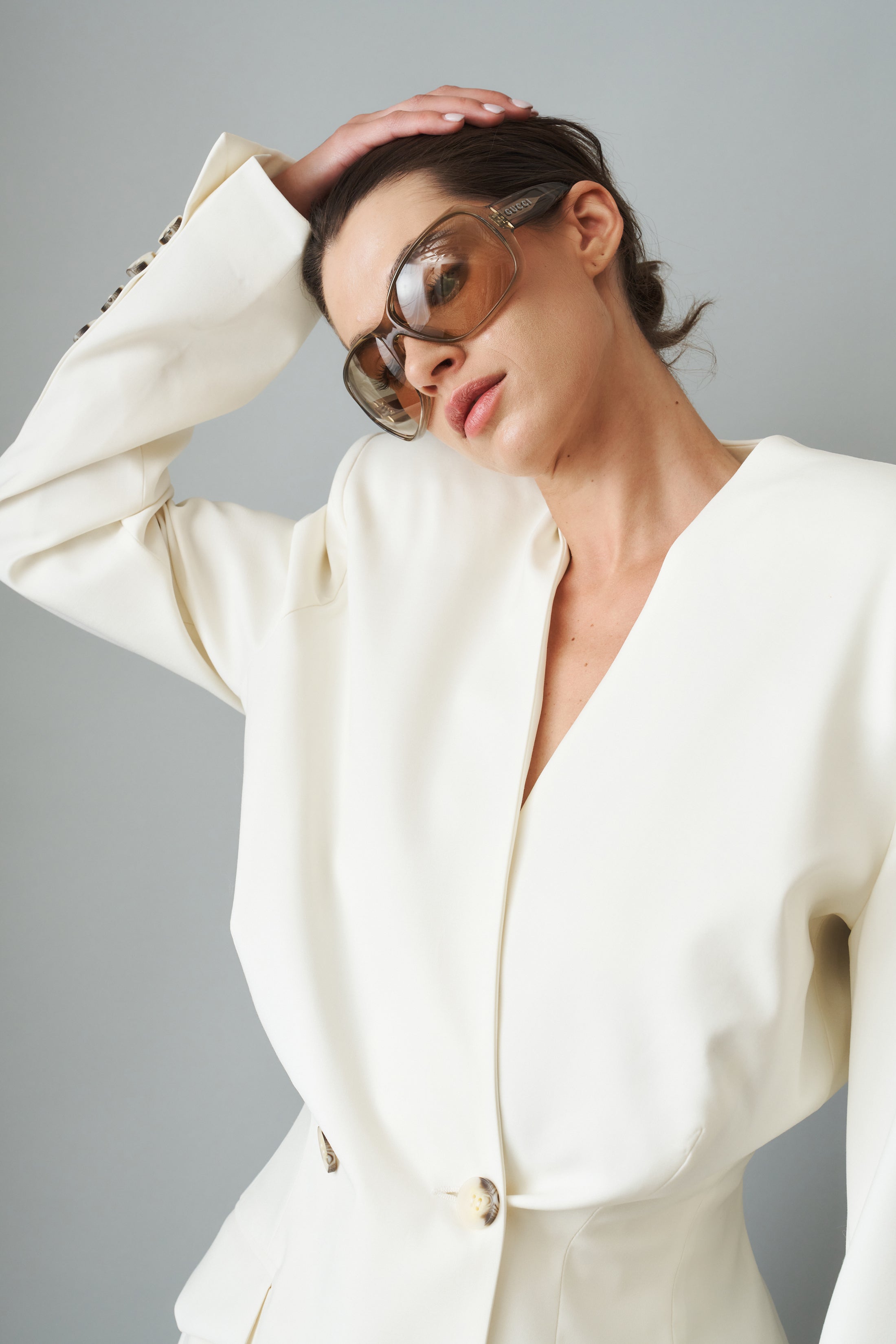 Structured Eggshell Wool Jacket - DÉSORDRE