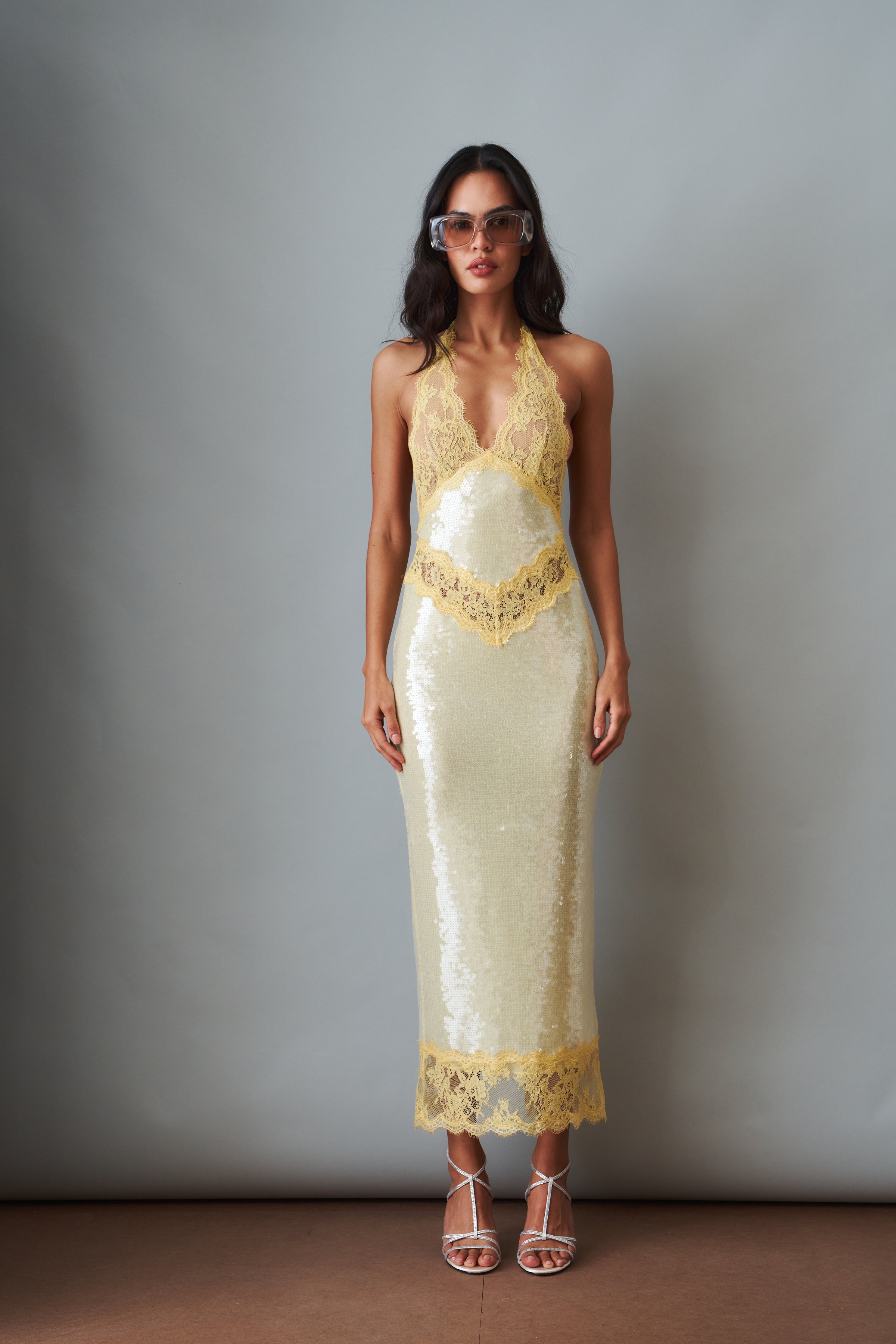 Vicky Sequin Lace Dress - DÉSORDRE