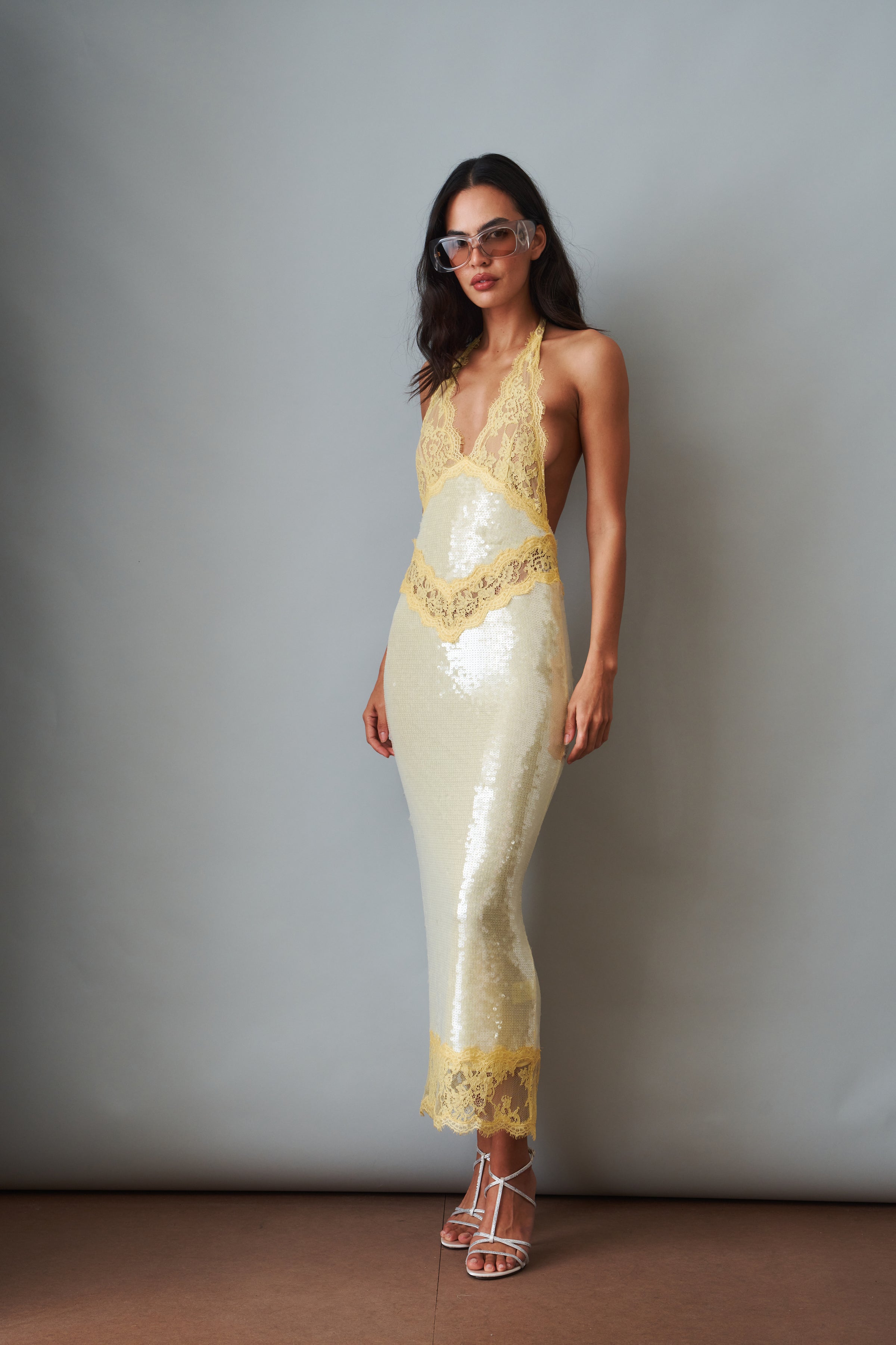 Vicky Sequin Lace Dress - DÉSORDRE