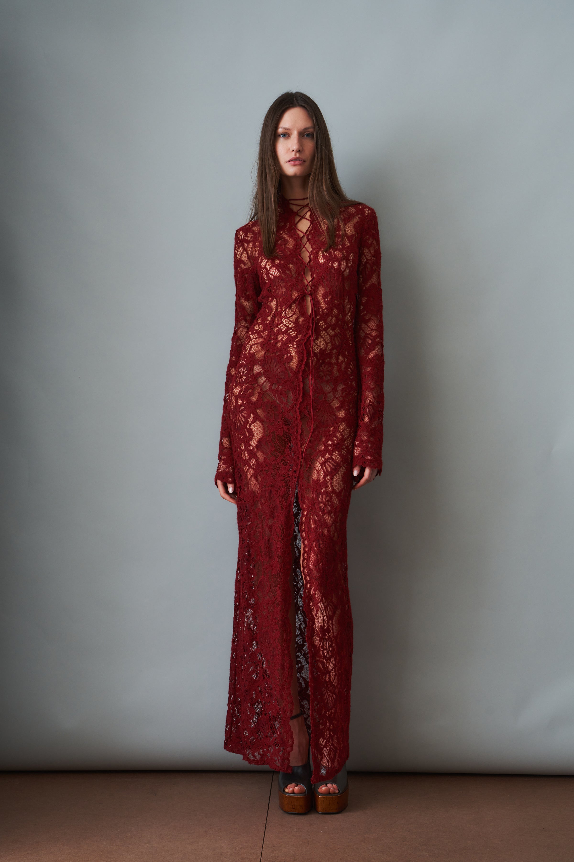 Sally Dress Burgundy - DÉSORDRE