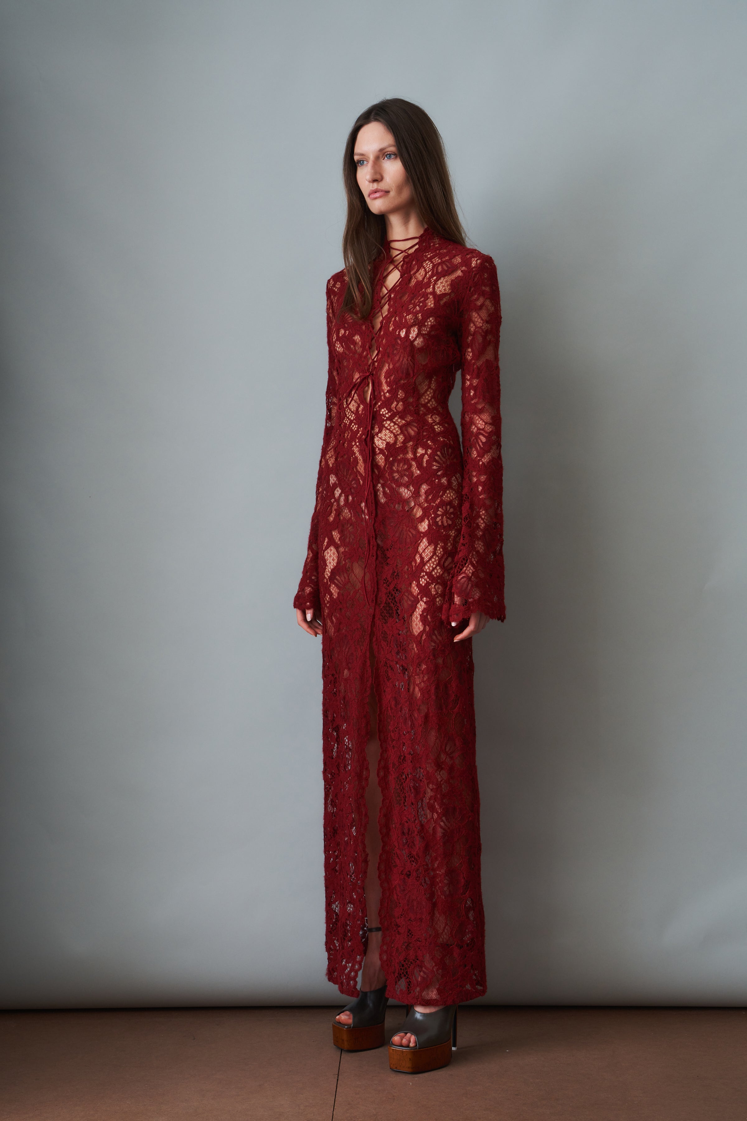 Sally Dress Burgundy - DÉSORDRE