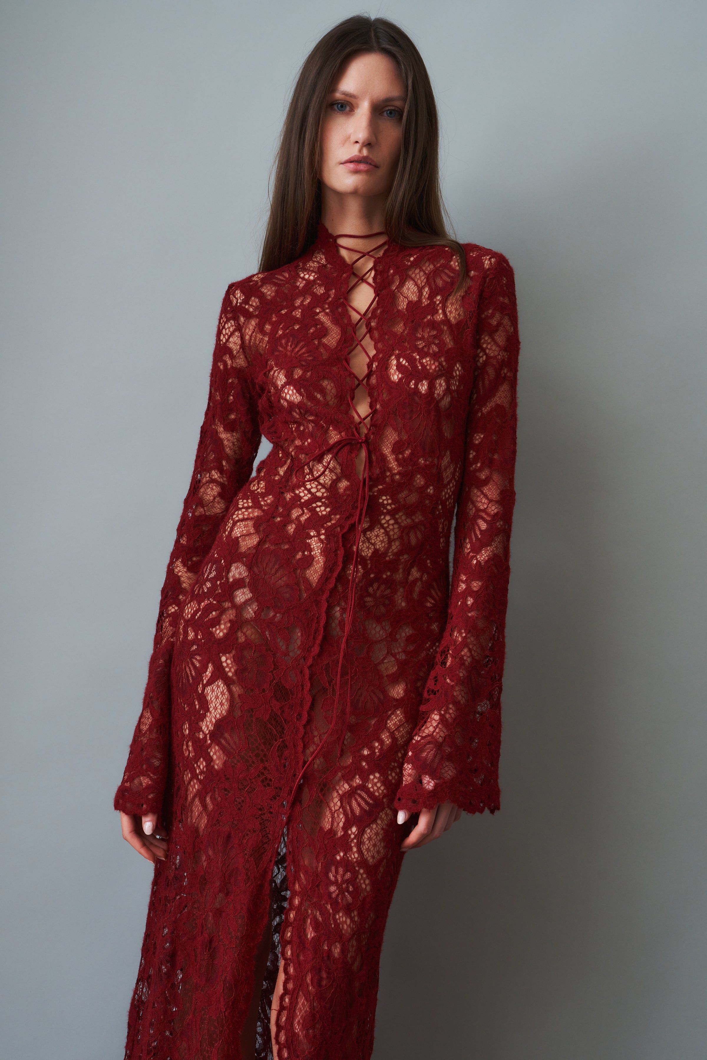 Sally Dress Burgundy - DÉSORDRE