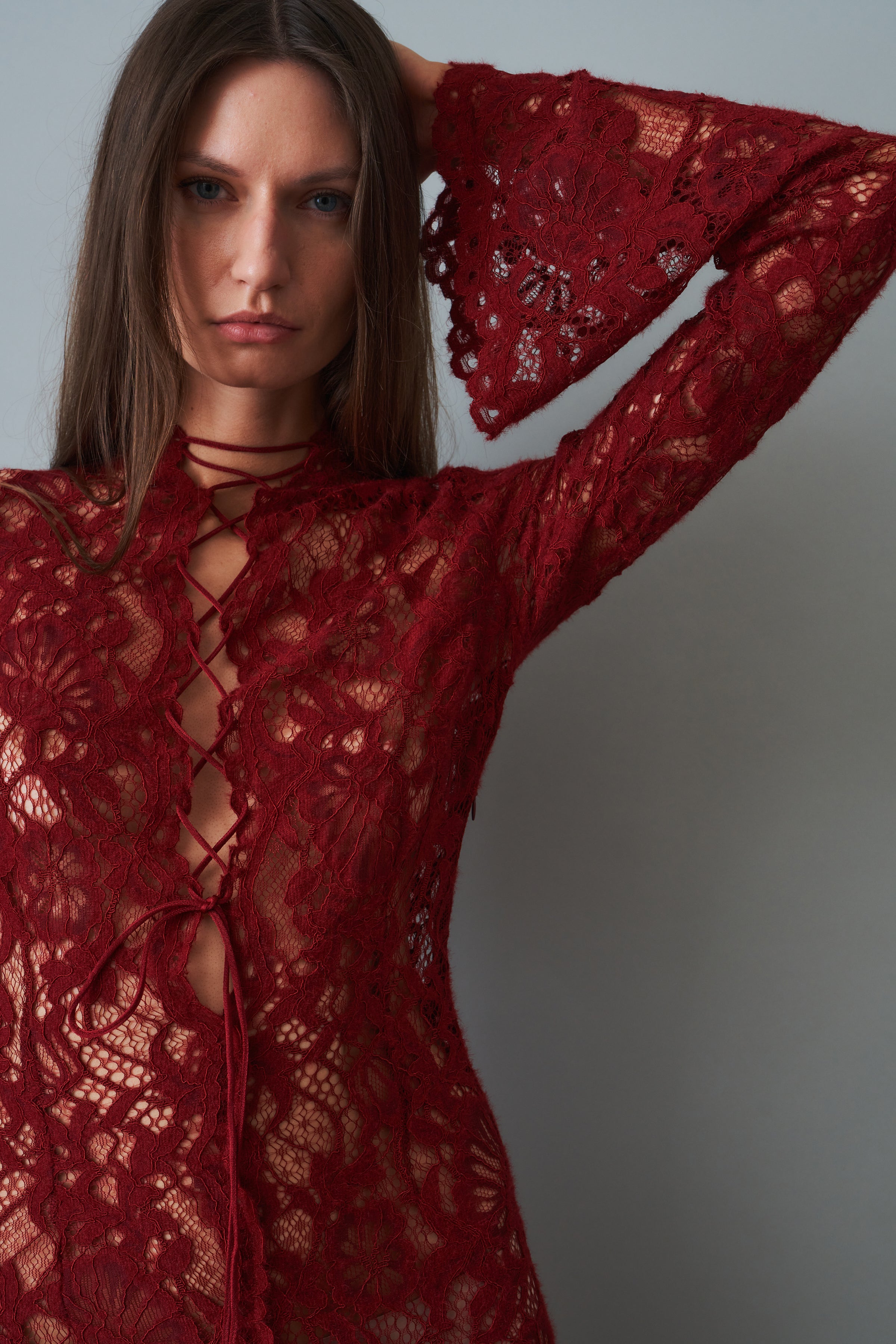 Sally Dress Burgundy - DÉSORDRE