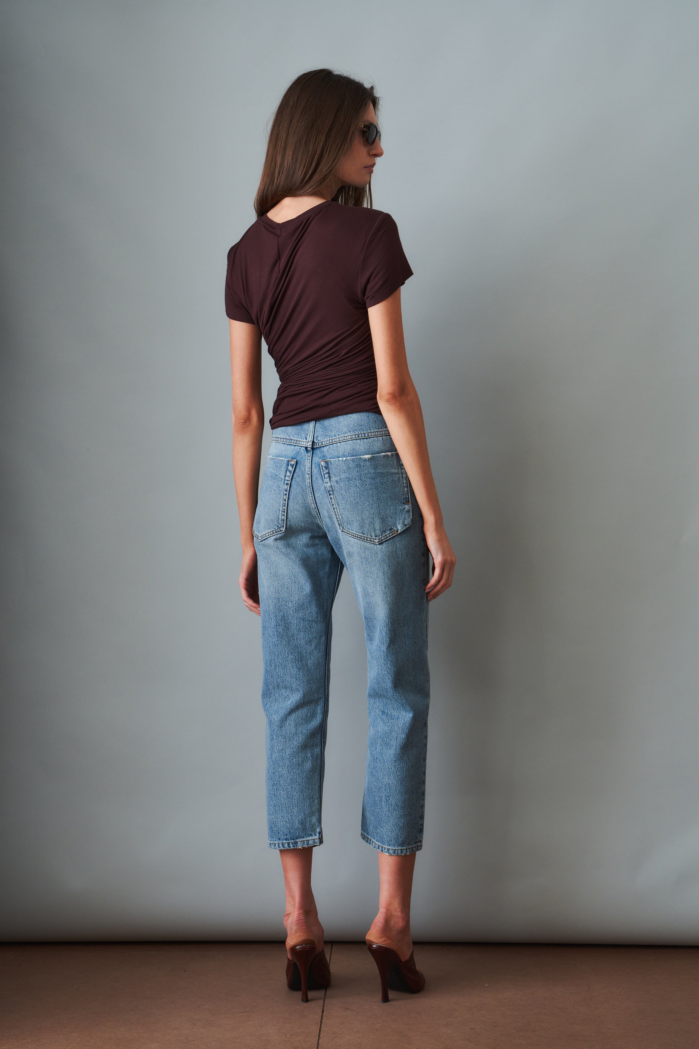 Line Work Cropped Jeans - DÉSORDRE