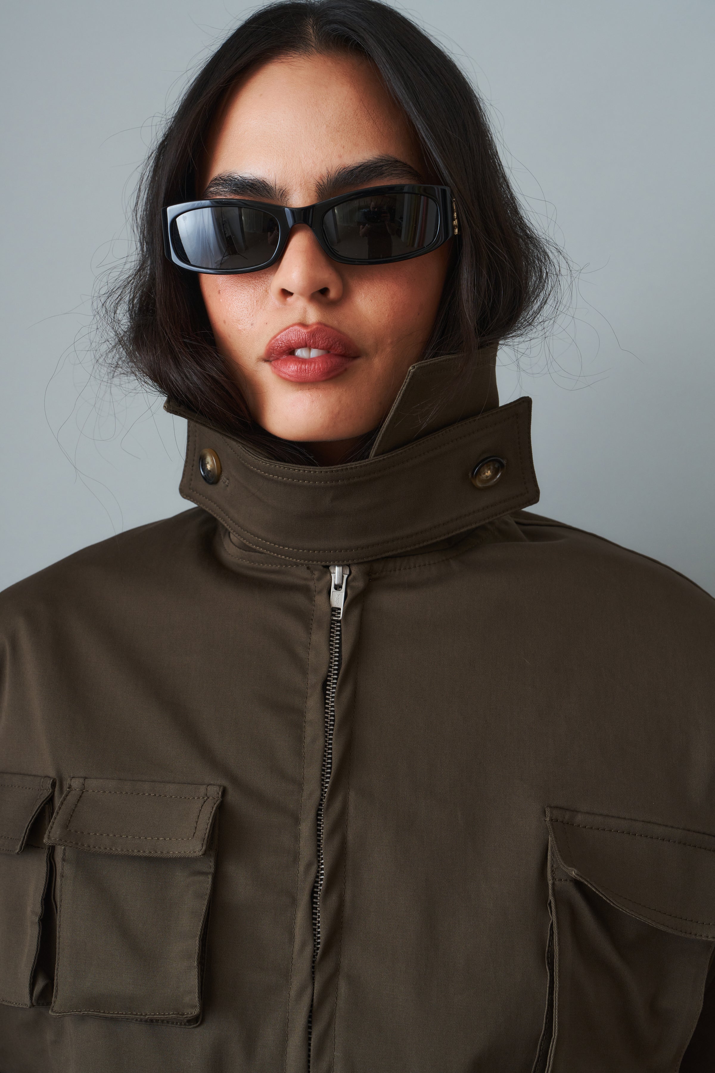 Khaki Cargo Jacket - DÉSORDRE