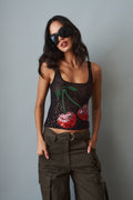 Cherry Beaded Top - DÉSORDRE