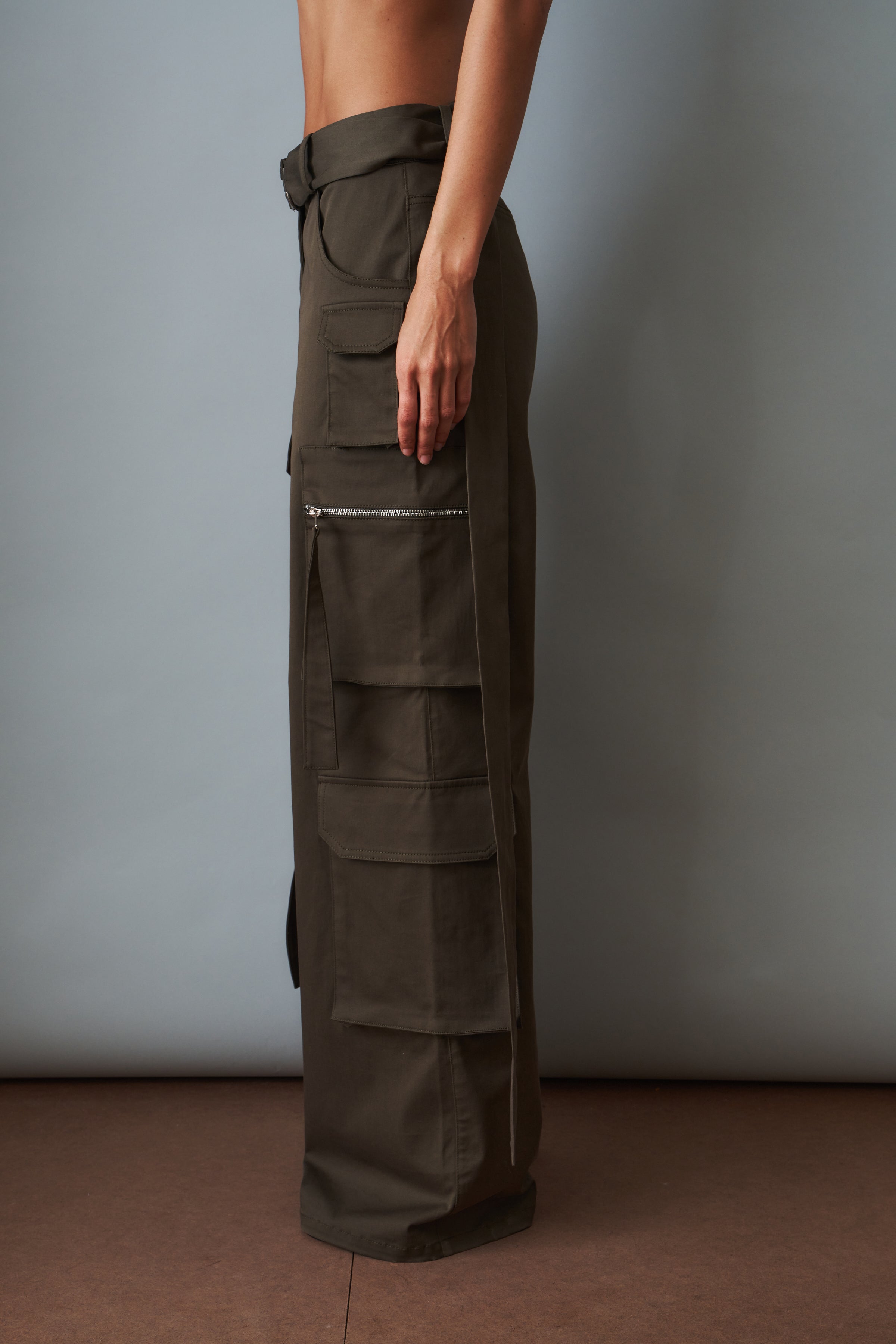 Khaki Cargo Pants - DÉSORDRE