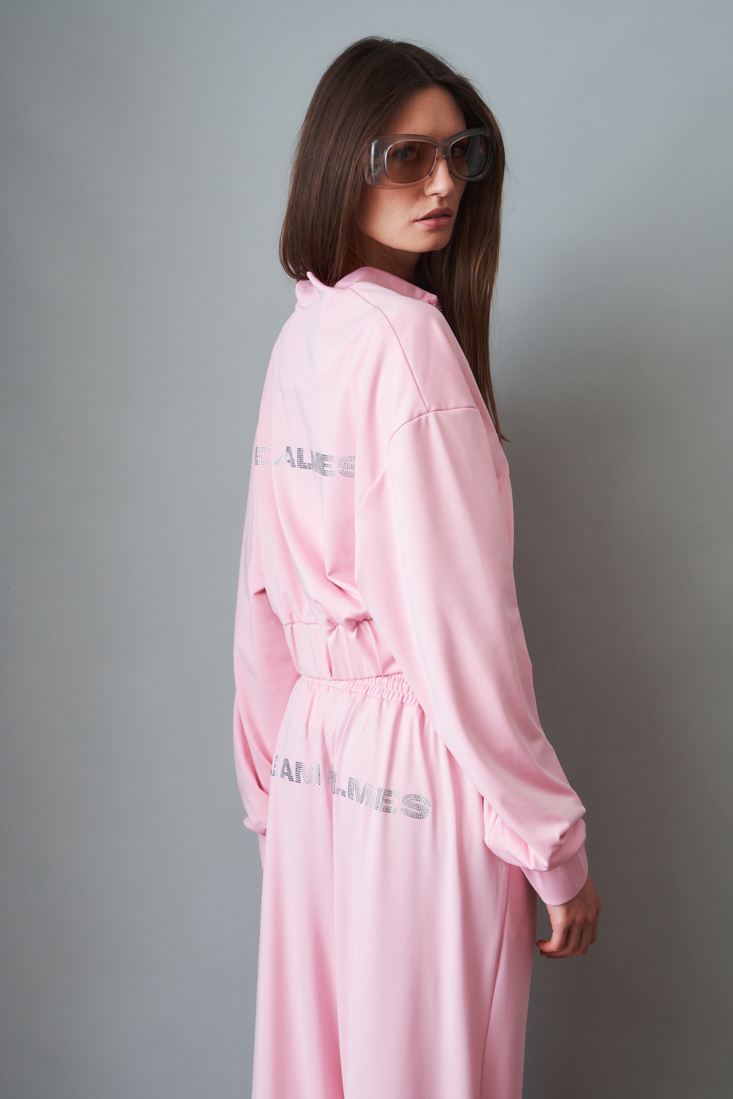 Pink Cropped Bomber - DÉSORDRE