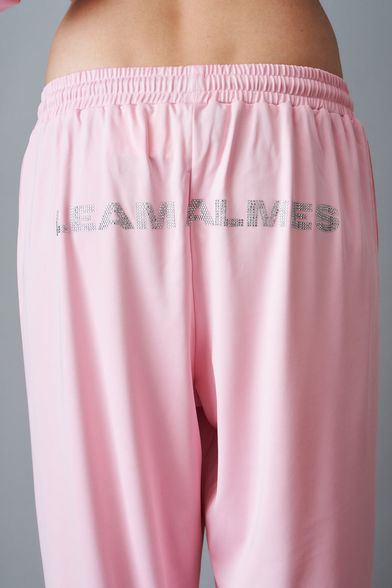 Pink Rhinestone Trackpants - DÉSORDRE